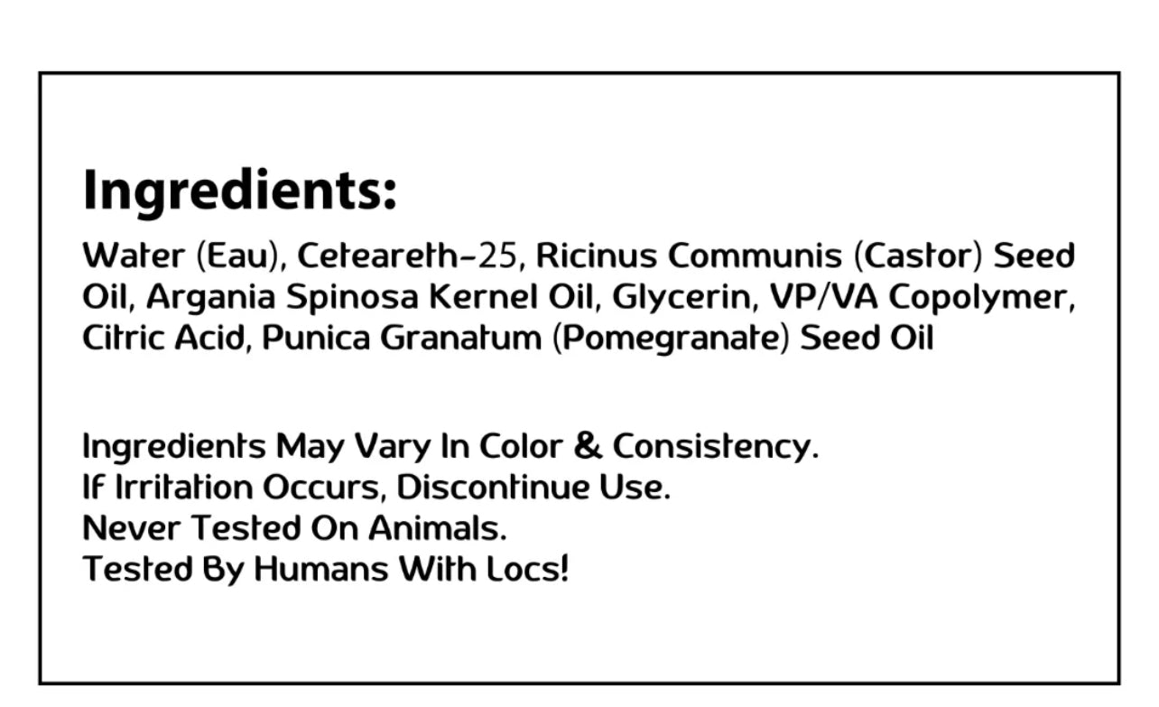 Locs & Braids Vegan Retwisting Firm Hold Gel - Blueberry