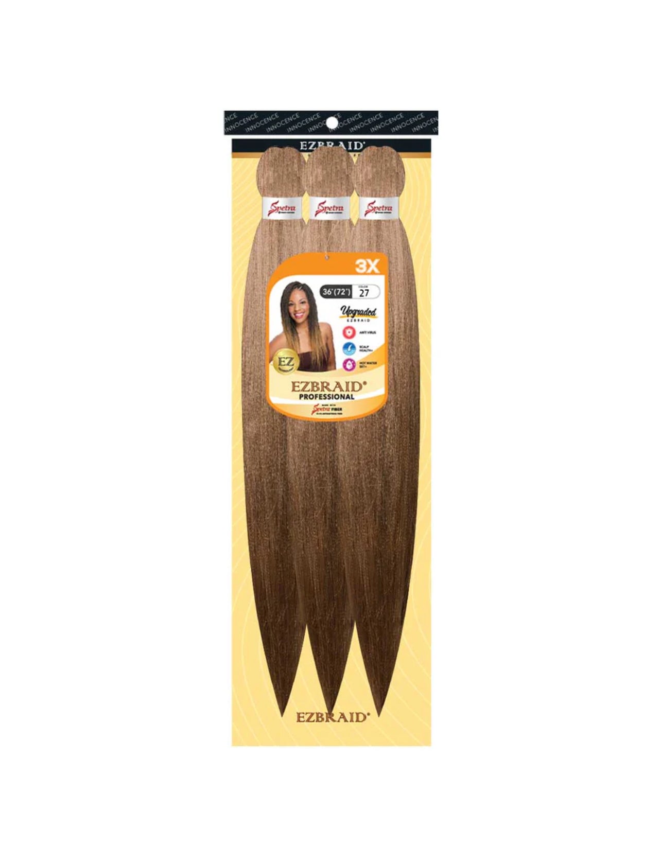 100% Spetra Antibacterial Fiber Braiding Hair EZBraid - Multi