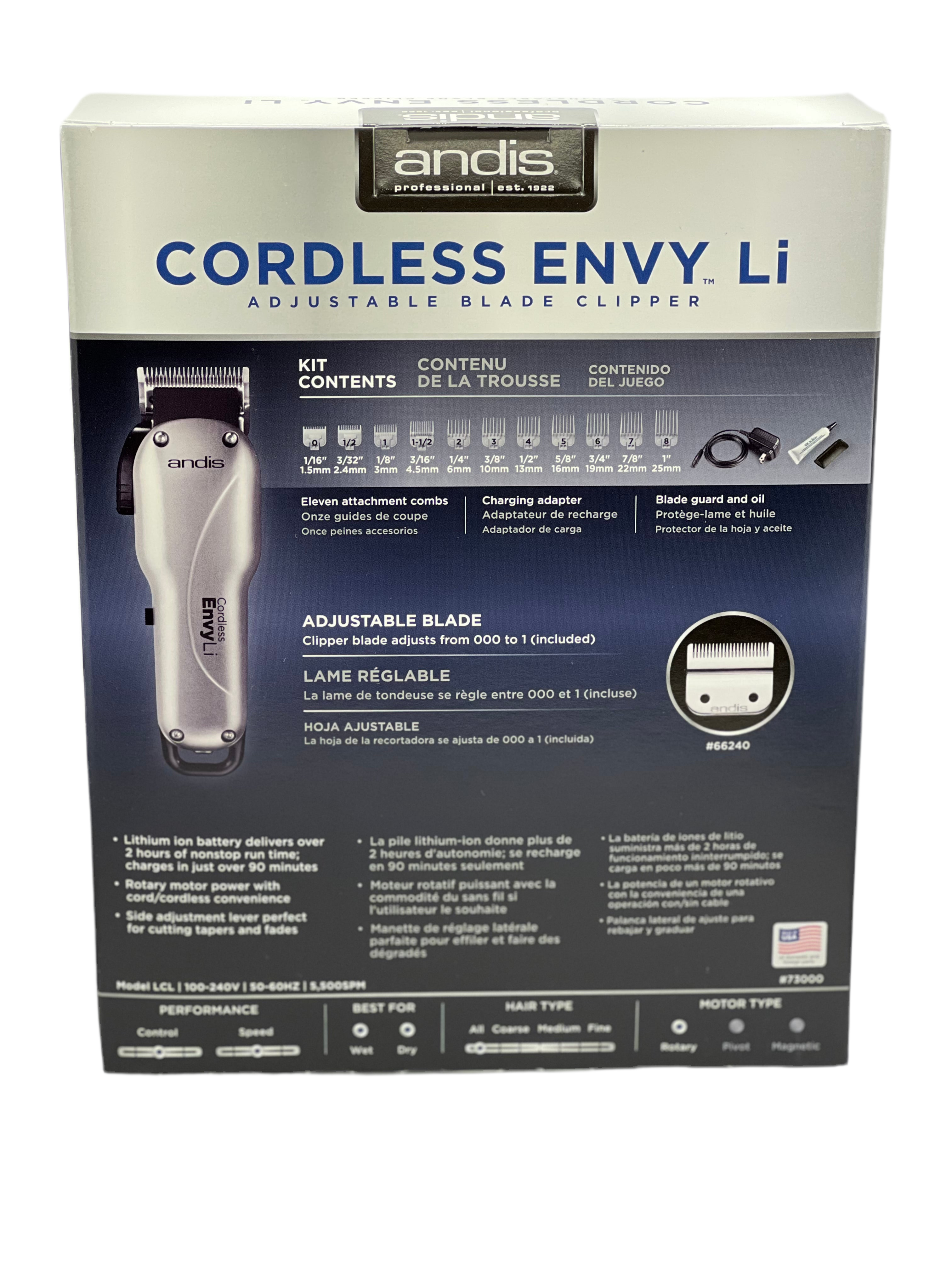 Cordless Envy® Li Adjustable Blade Clipper