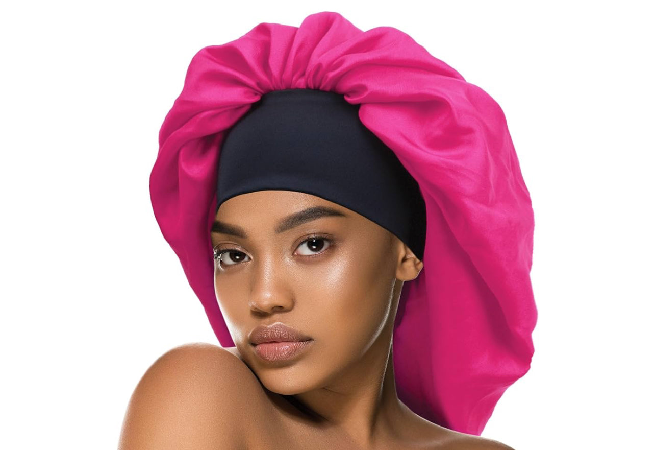 DONNA Wide Edge Satin Bonnet - Super Jumbo