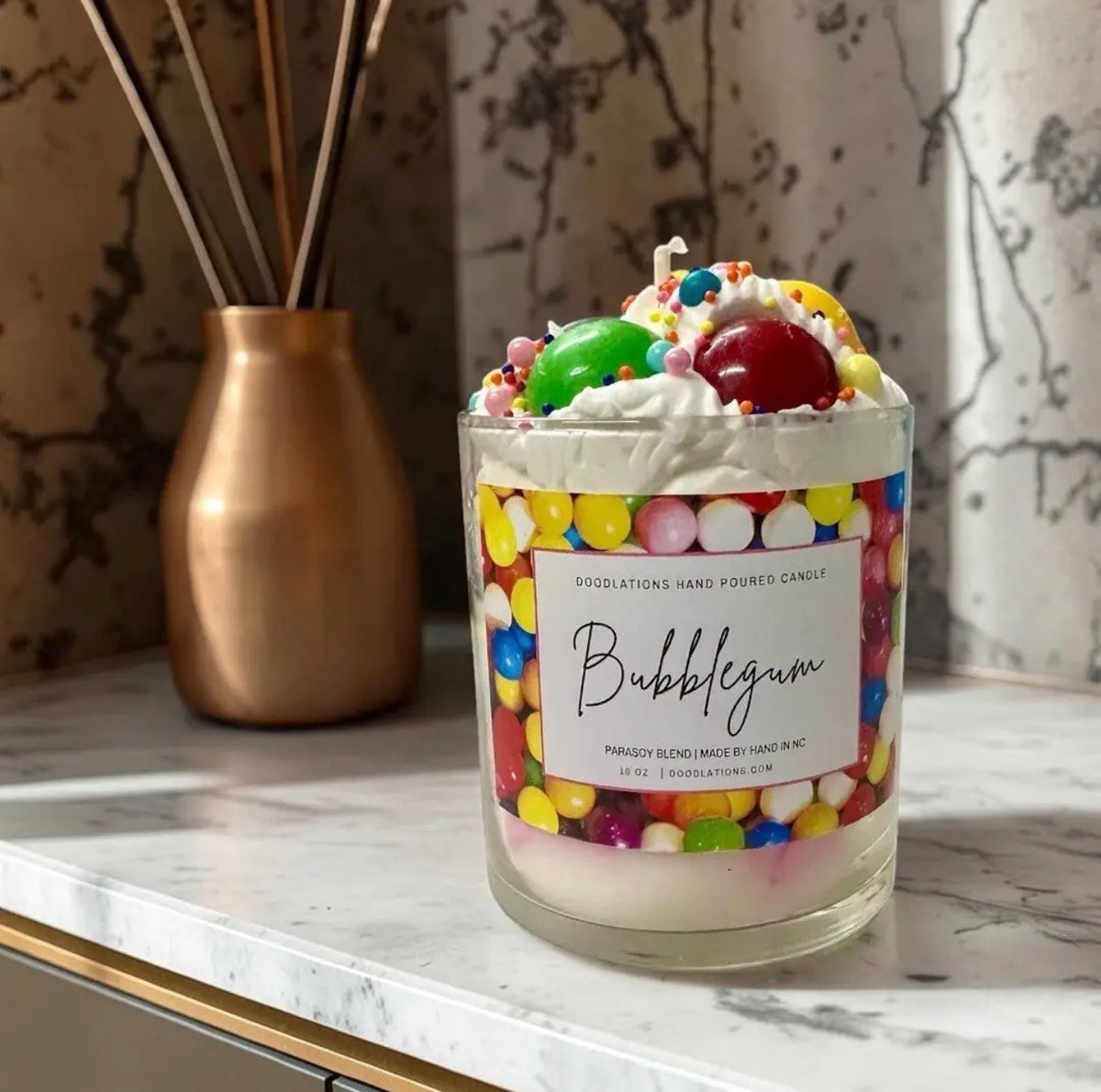Doodlations Luxury Candle | Bubblegum
