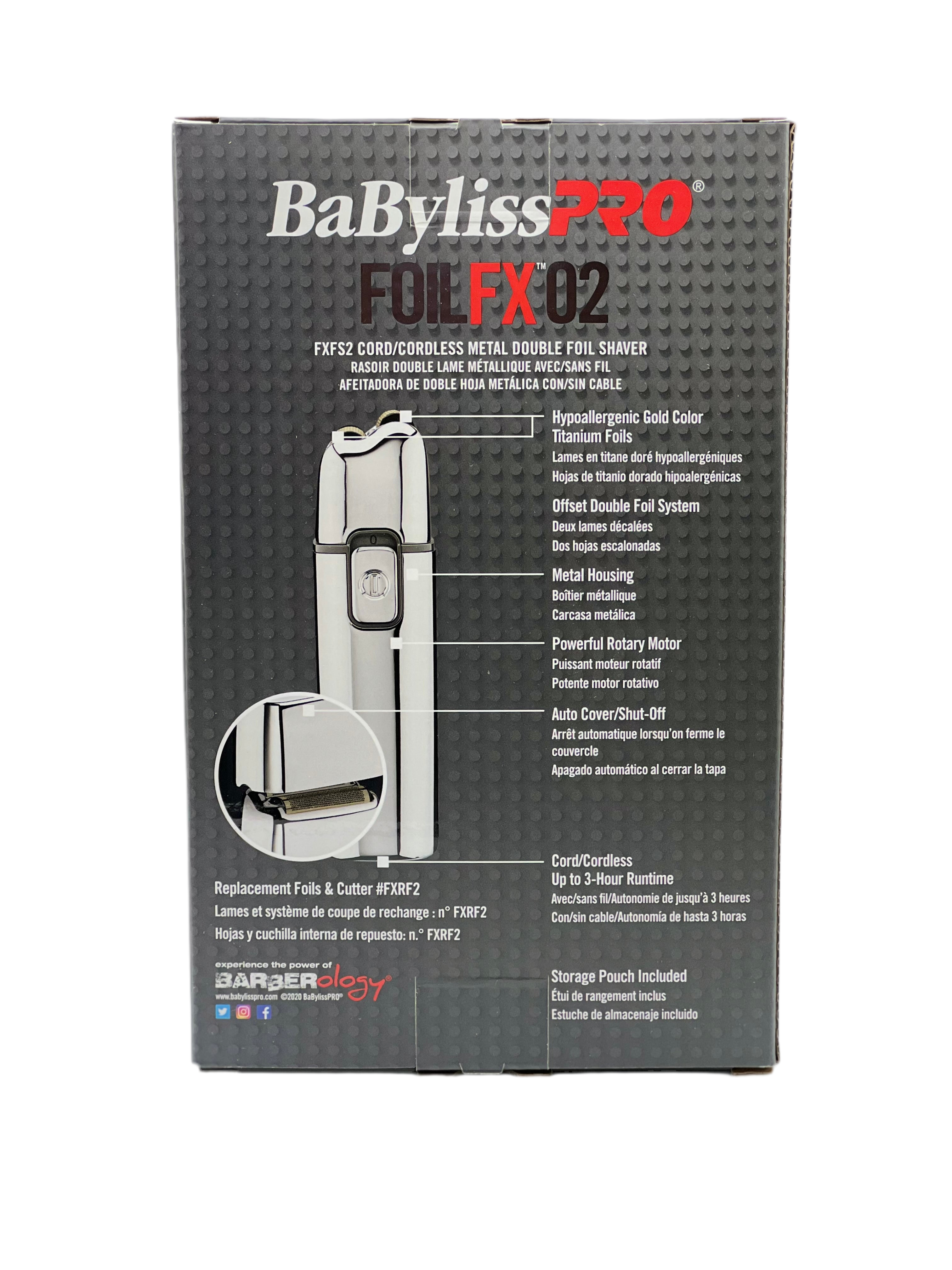 FOILFX02 Cordless Gold Metal Double Foil Shaver
