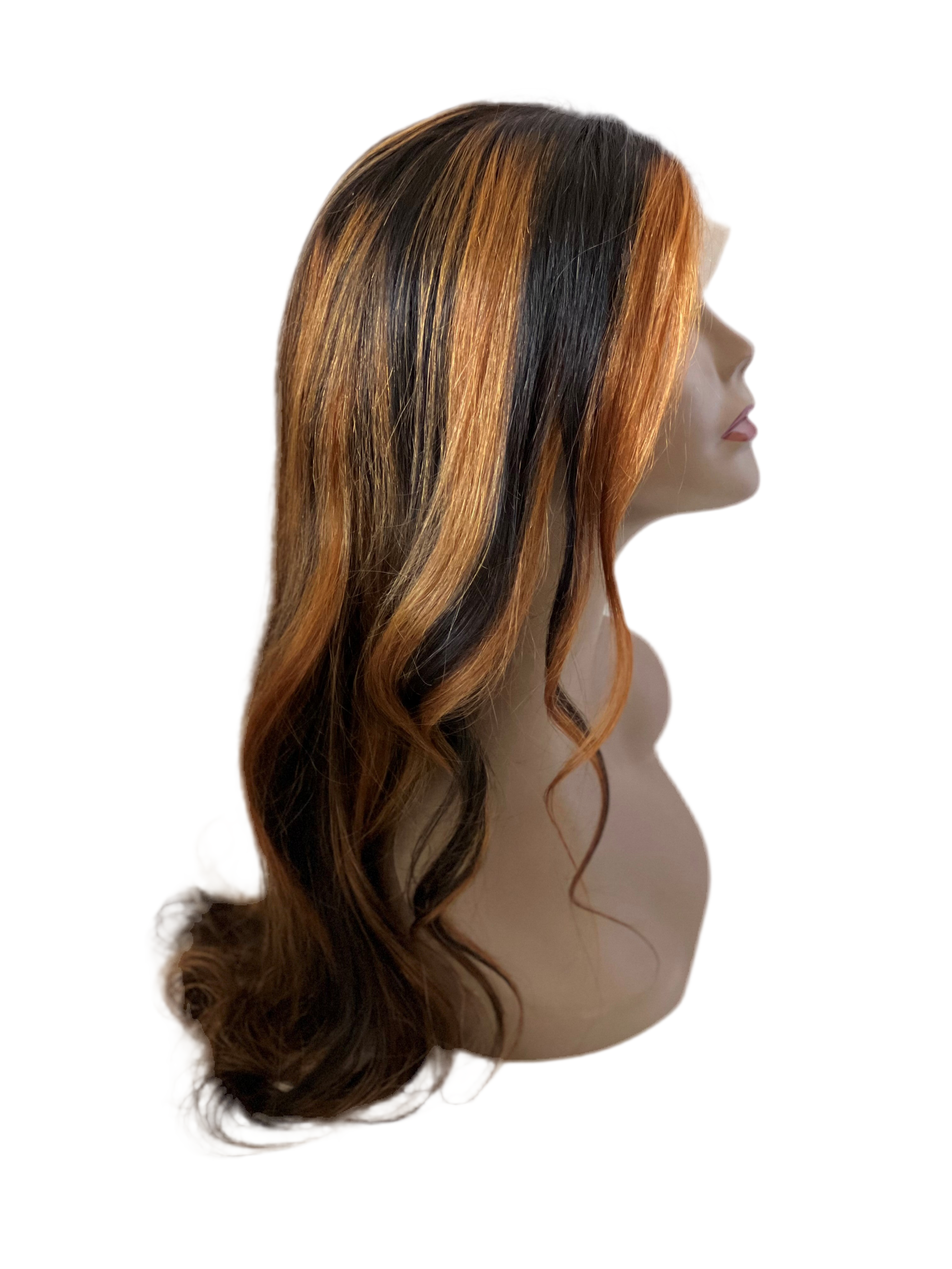 Glueless HD Full Lace Frontal Human Hair Wig - 22 inches