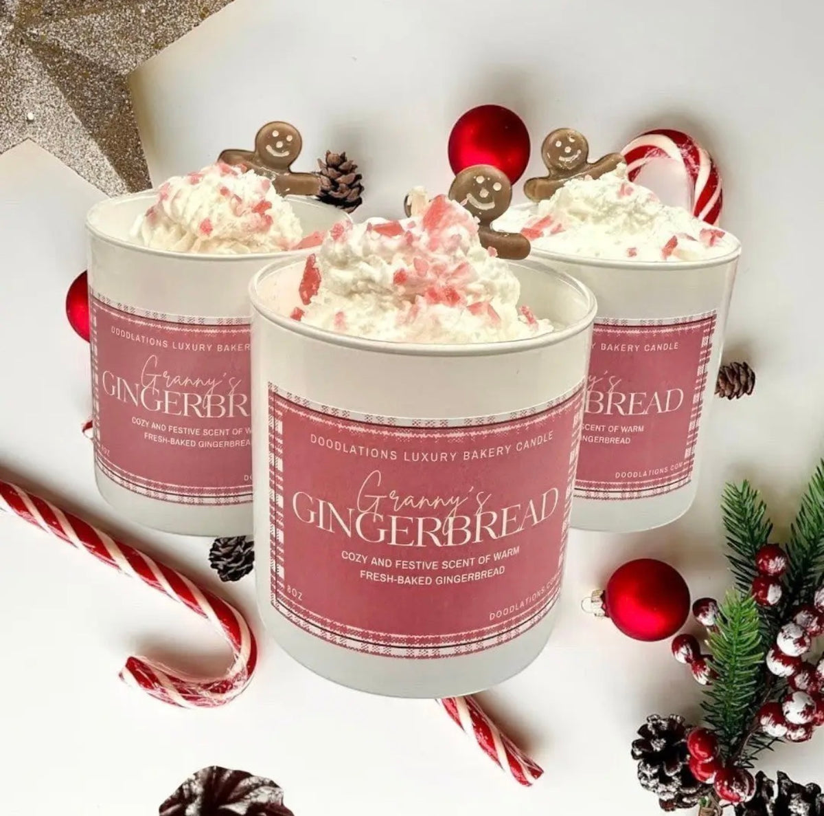 Doodlations Luxury Candle | Christmas
Gingerbread