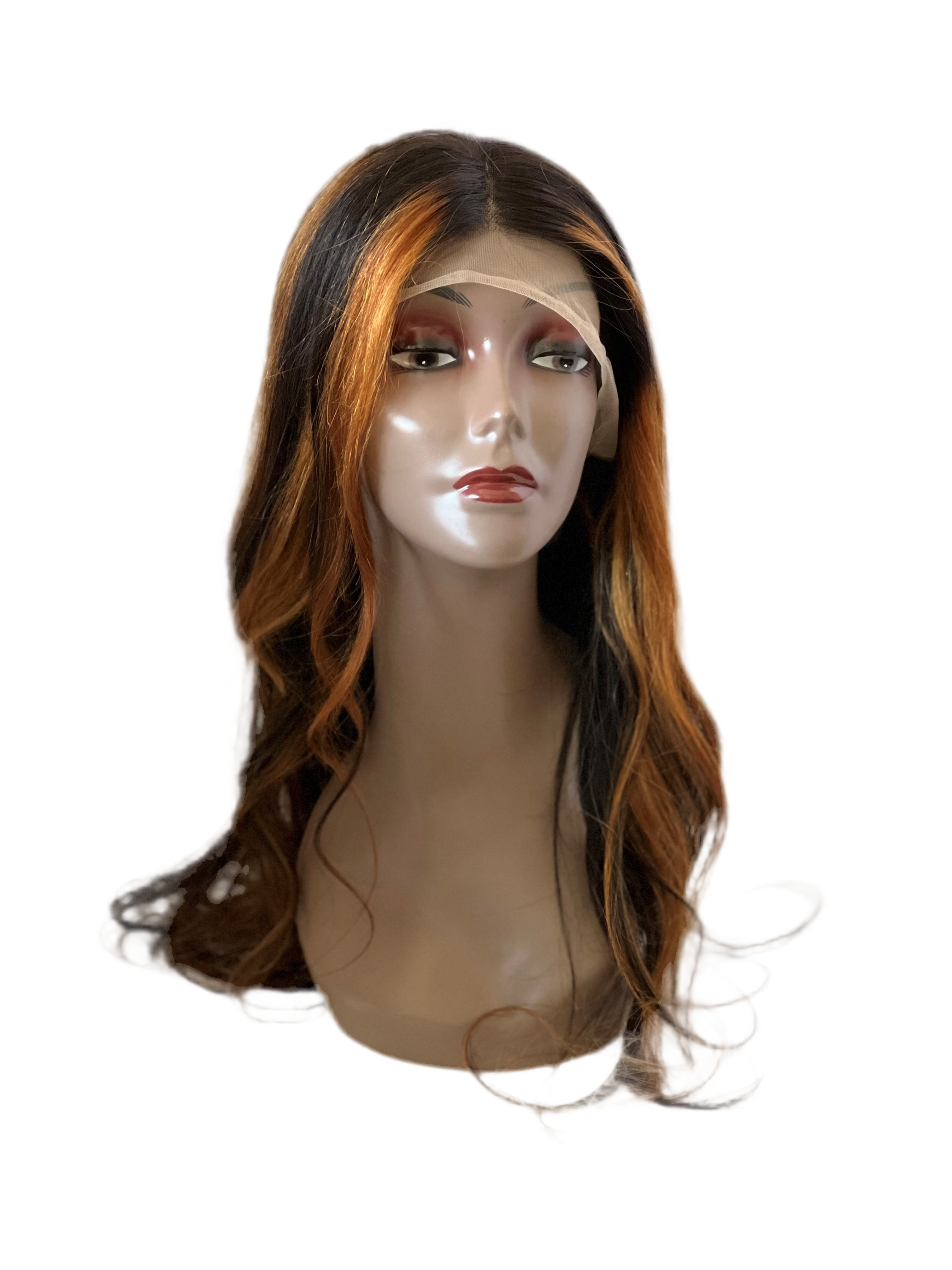 Glueless HD Full Lace Frontal Human Hair Wig - 22 inches