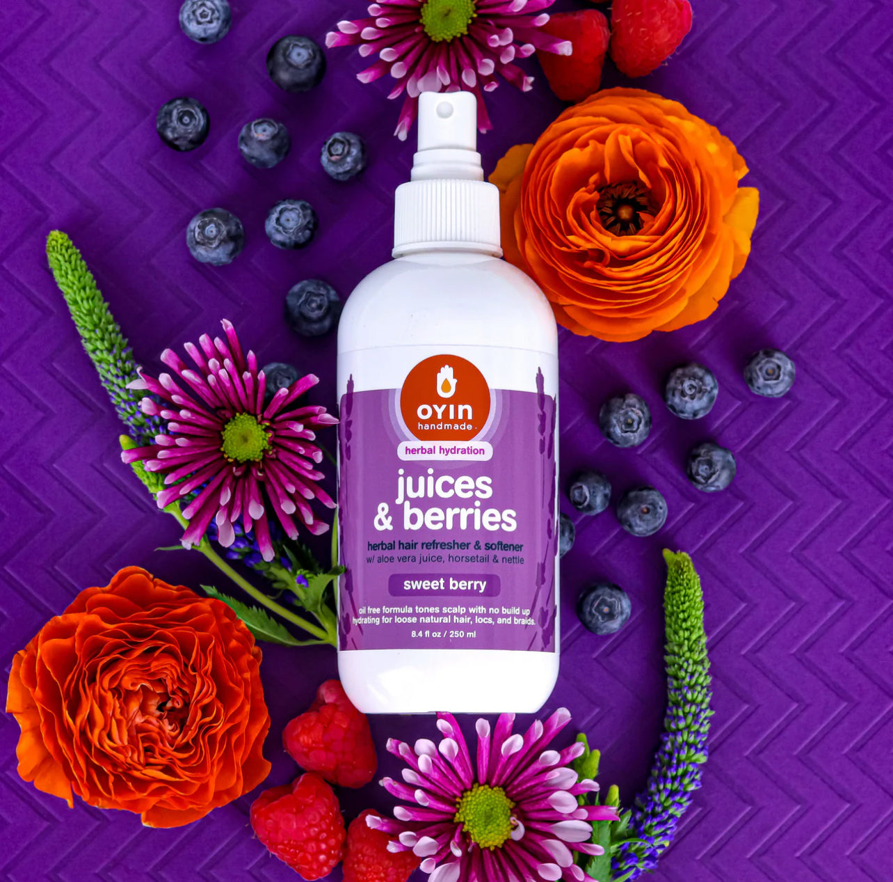 Juices & Berries Herbal Hair Refresher and Softener - Sweet Berry