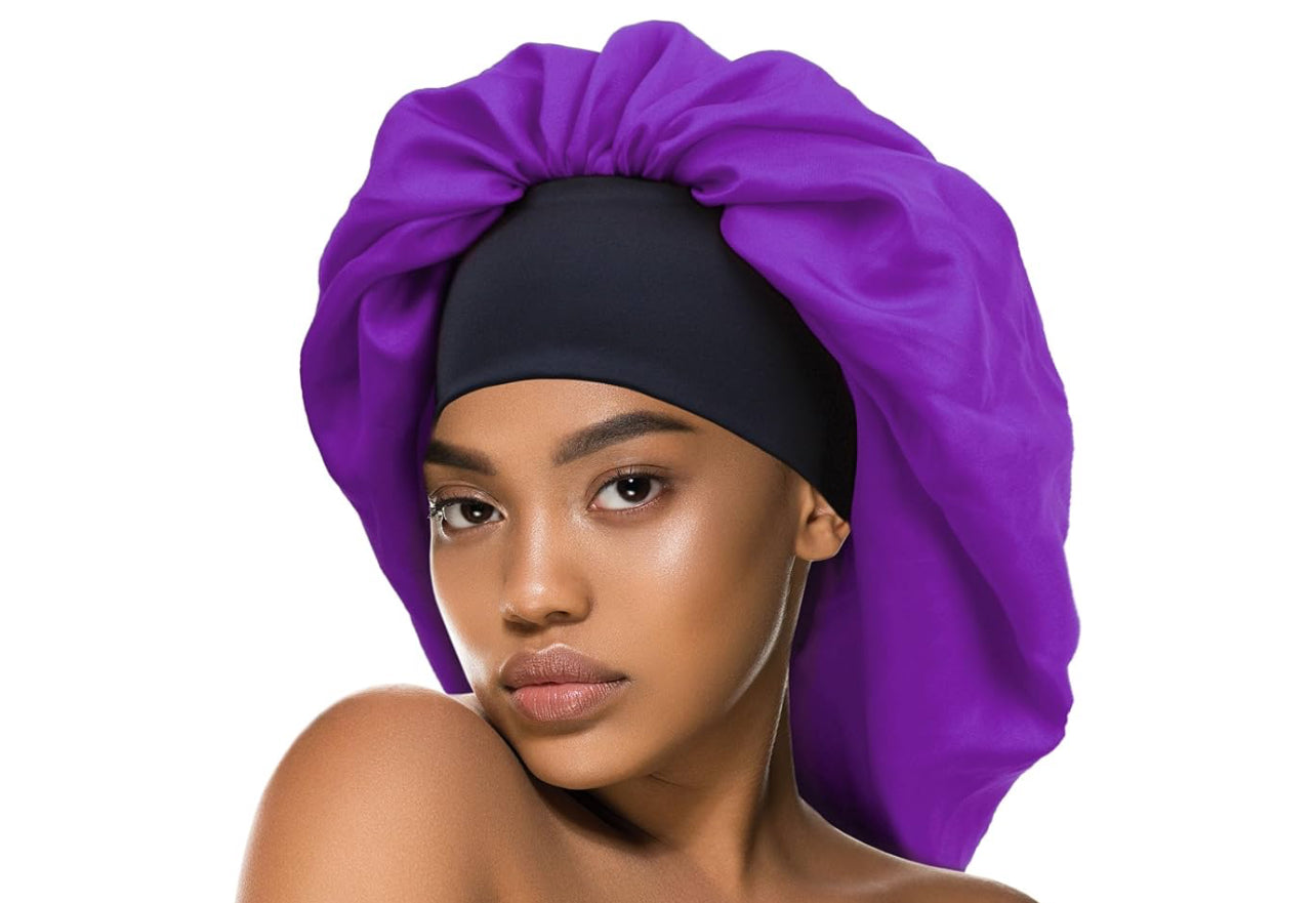 DONNA Wide Edge Satin Bonnet - Super Jumbo
