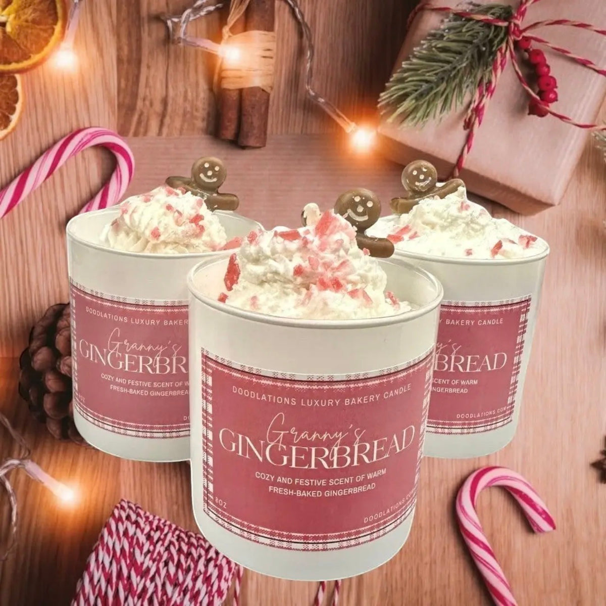 Doodlations Luxury Candle | Christmas
Gingerbread