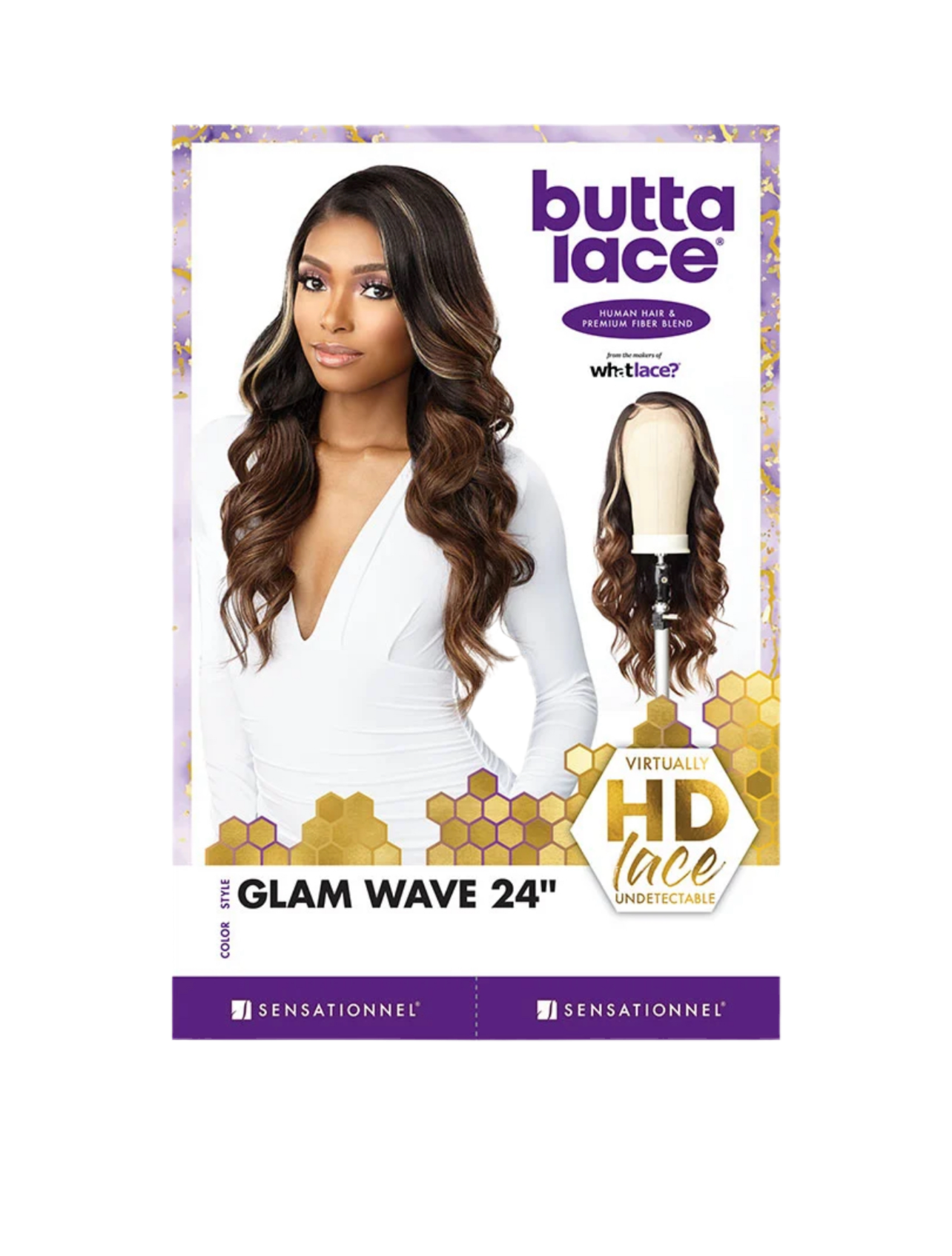 Butta Lace Human Hair Blend - Glam Wave 24″