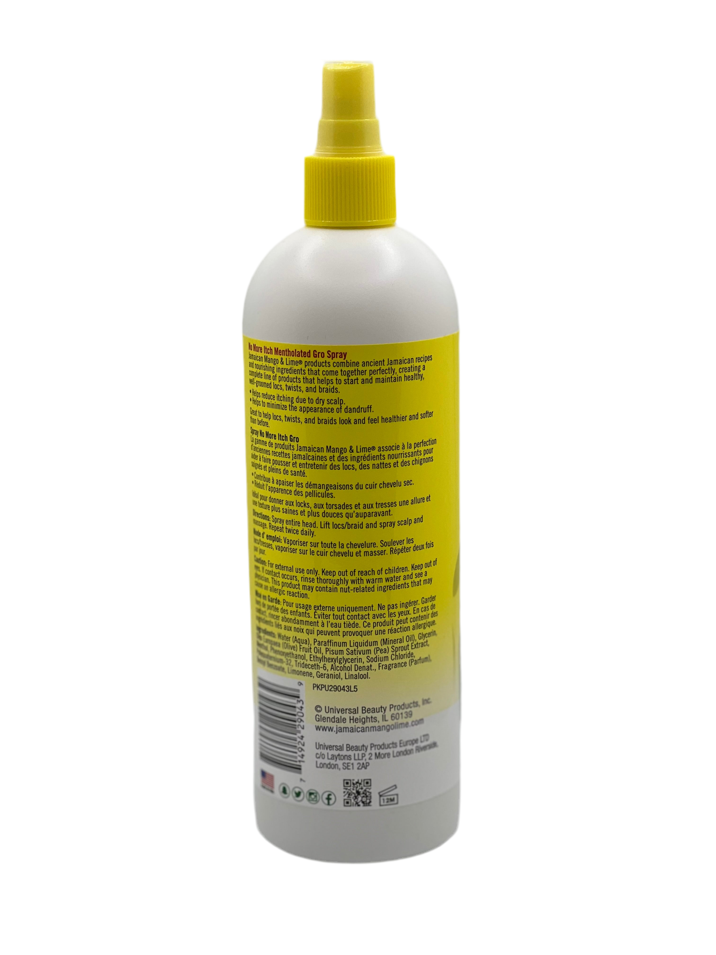 Mentholated No More Itch Gro Spray