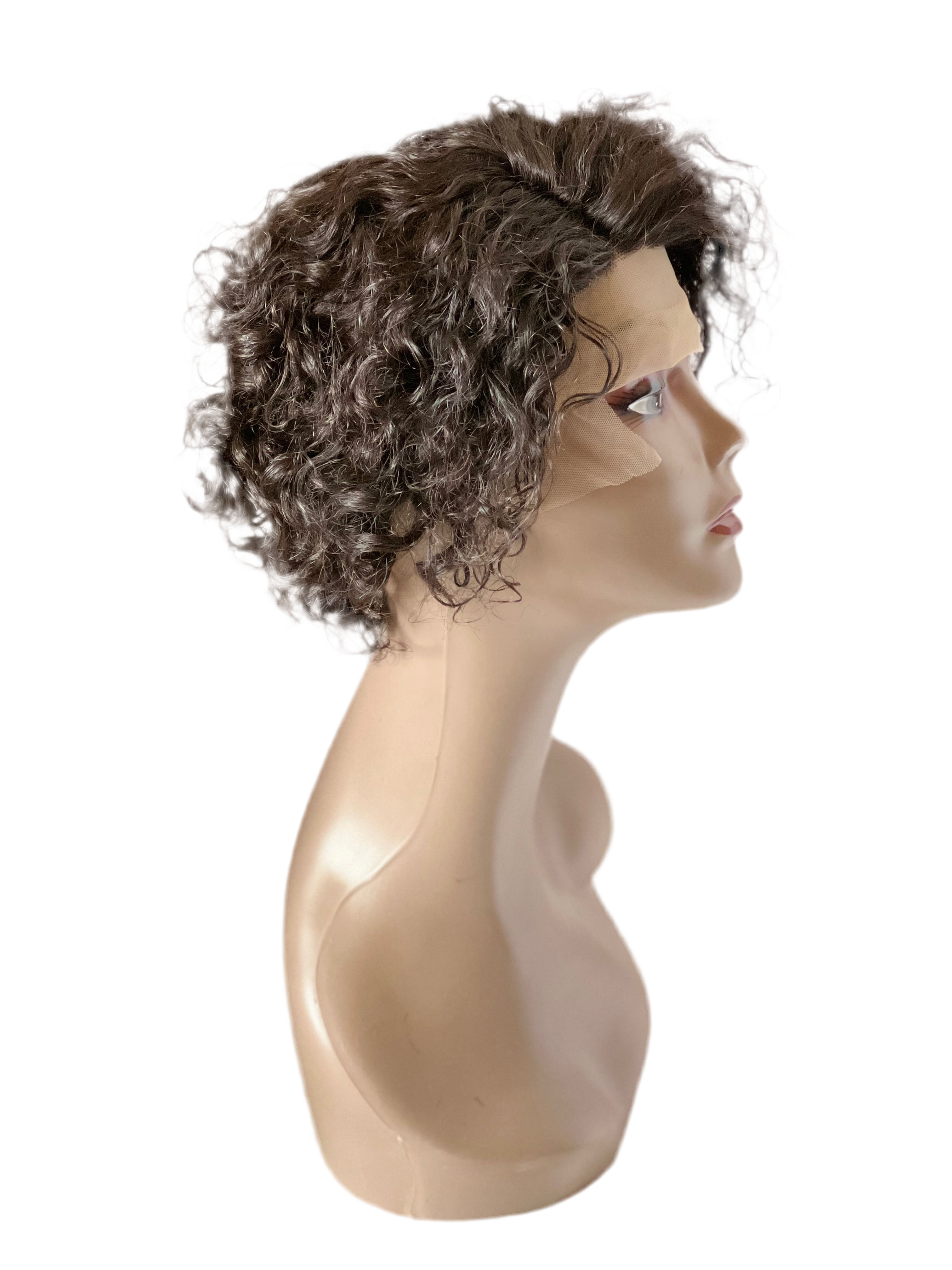 Glueless Raw Human Hair Wig - Pixie 10 inches