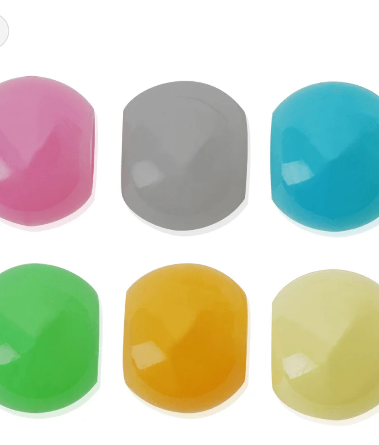 XX-Large Glow In the Dark Hair Beads Asst Color