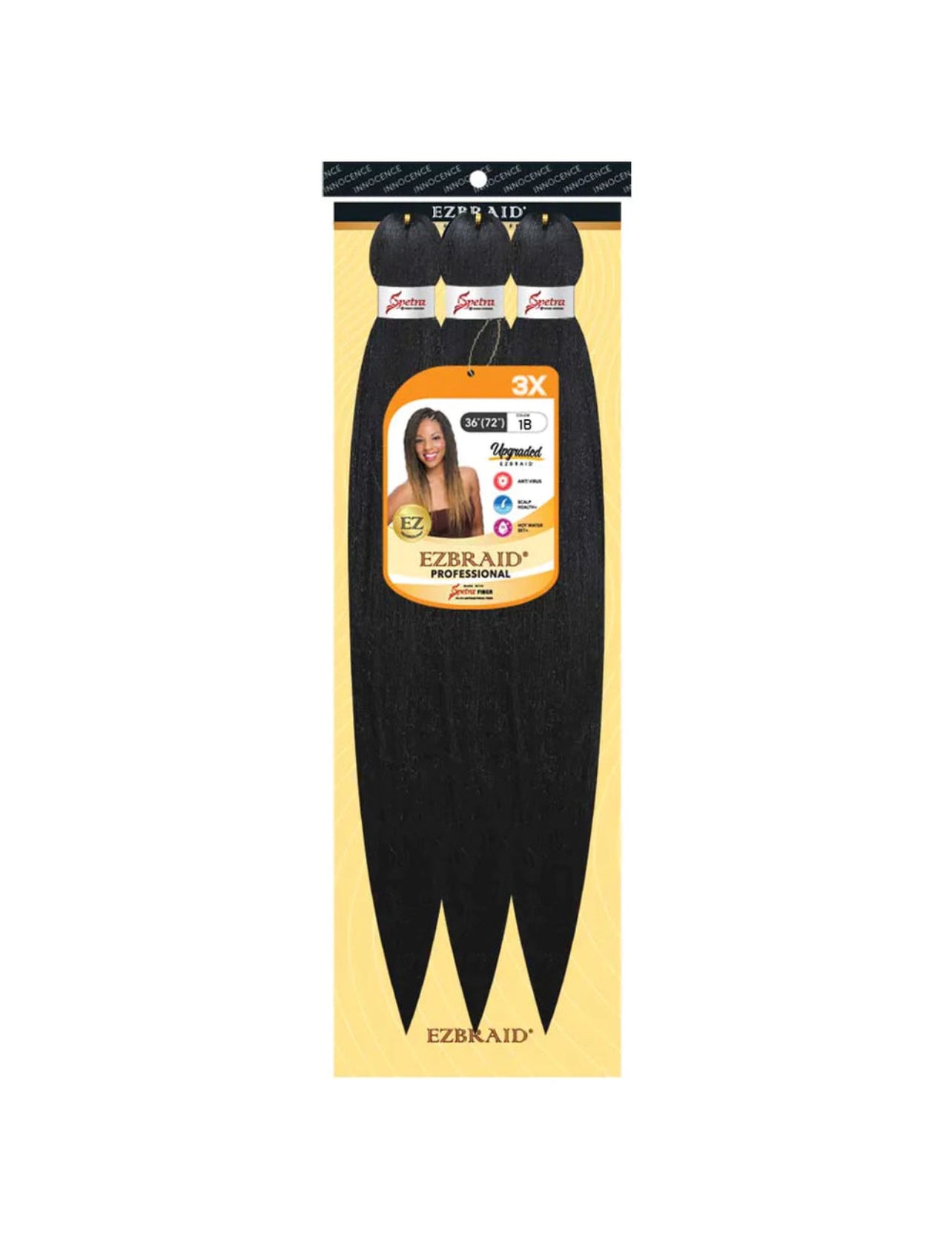 100% Spetra Antibacterial Fiber Braiding Hair EZBraid - Multi