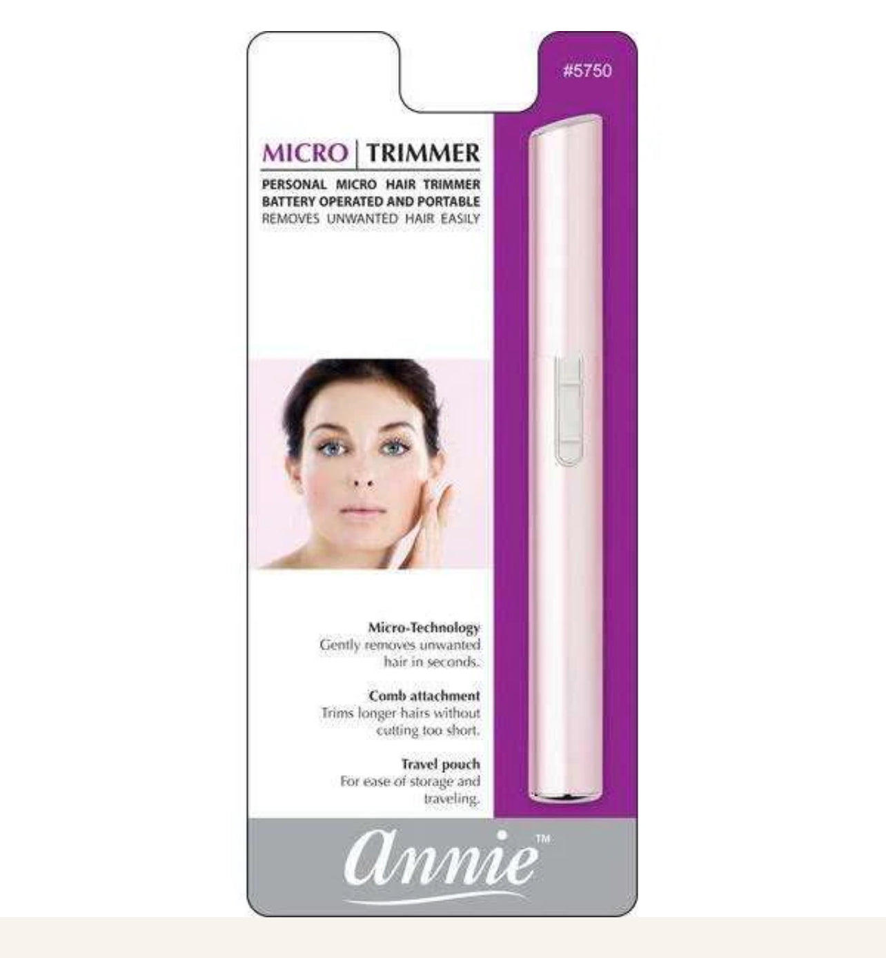 Annie Micro Facial Trimmer - Pink