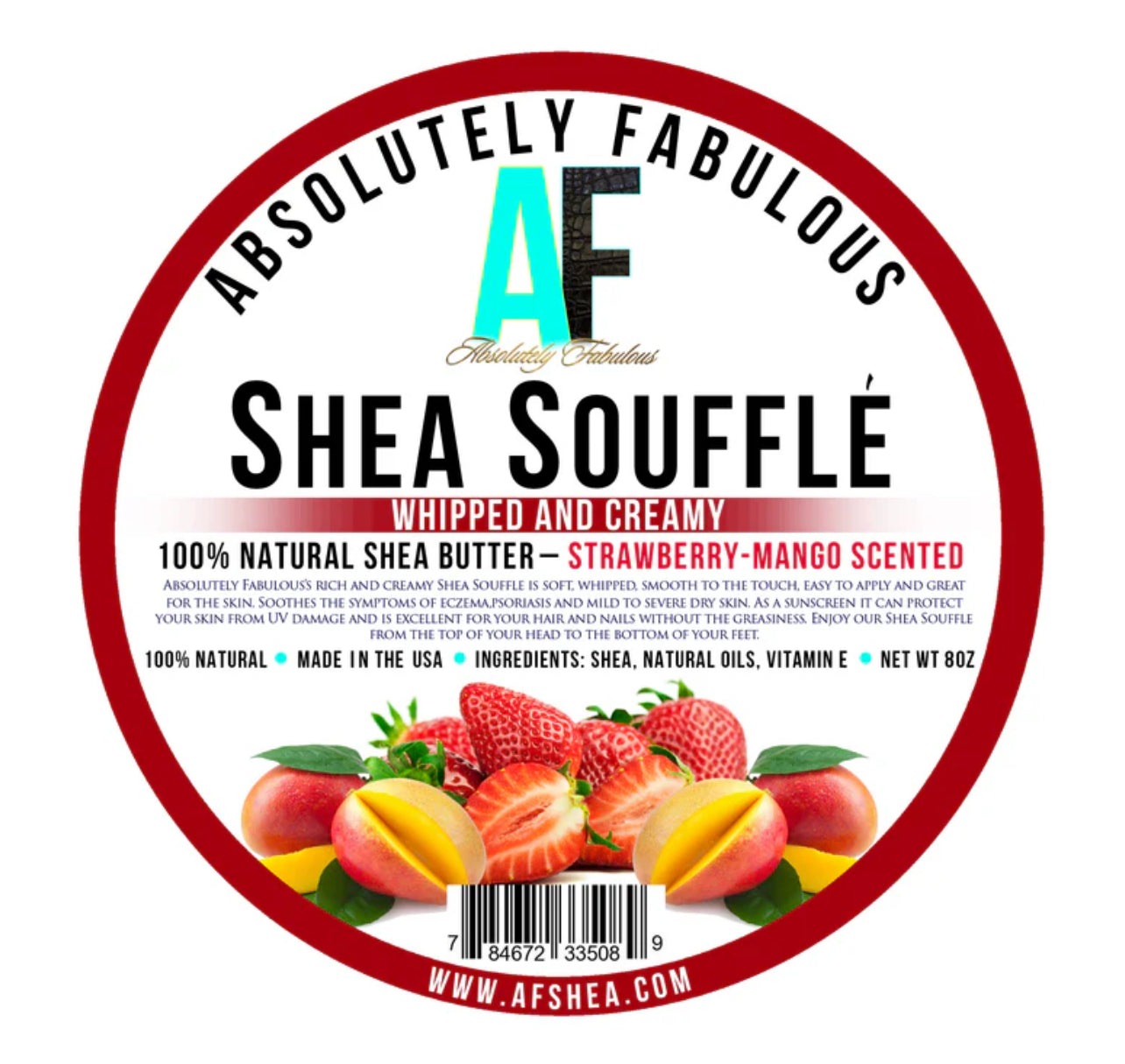Shea Butter Soufflé - Strawberry Mango Scented