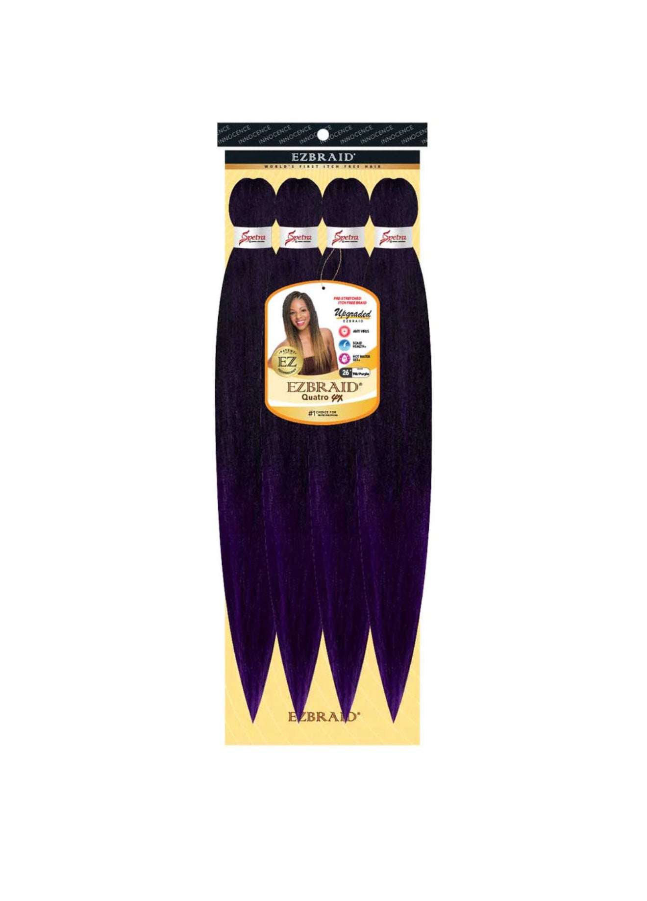 100% Spetra Antibacterial Fiber Braiding Hair EZBraid - Multi
