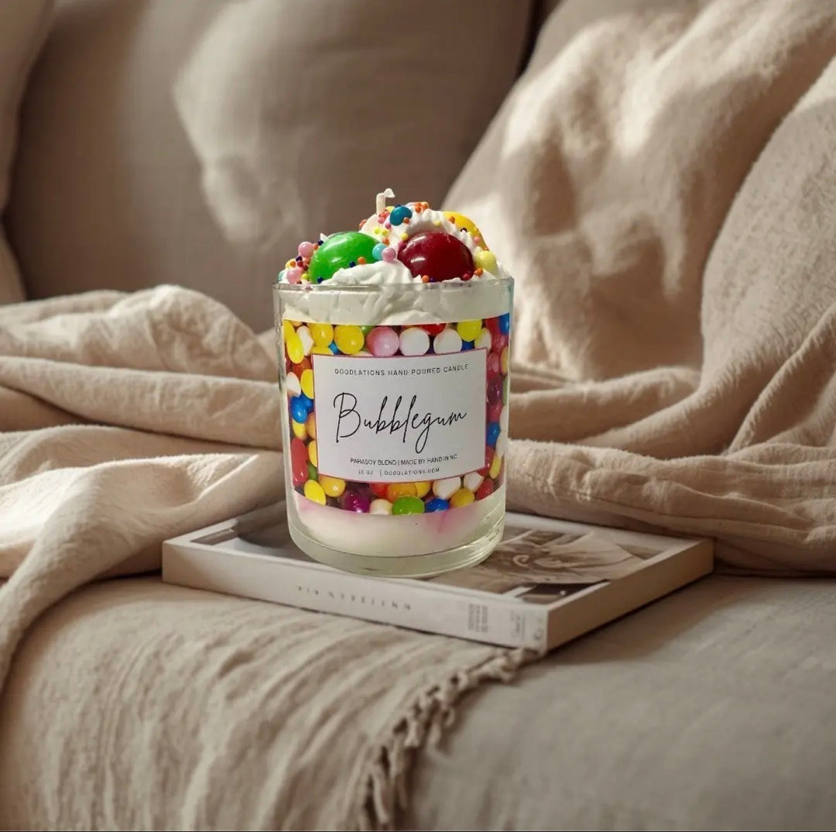 Doodlations Luxury Candle | Bubblegum