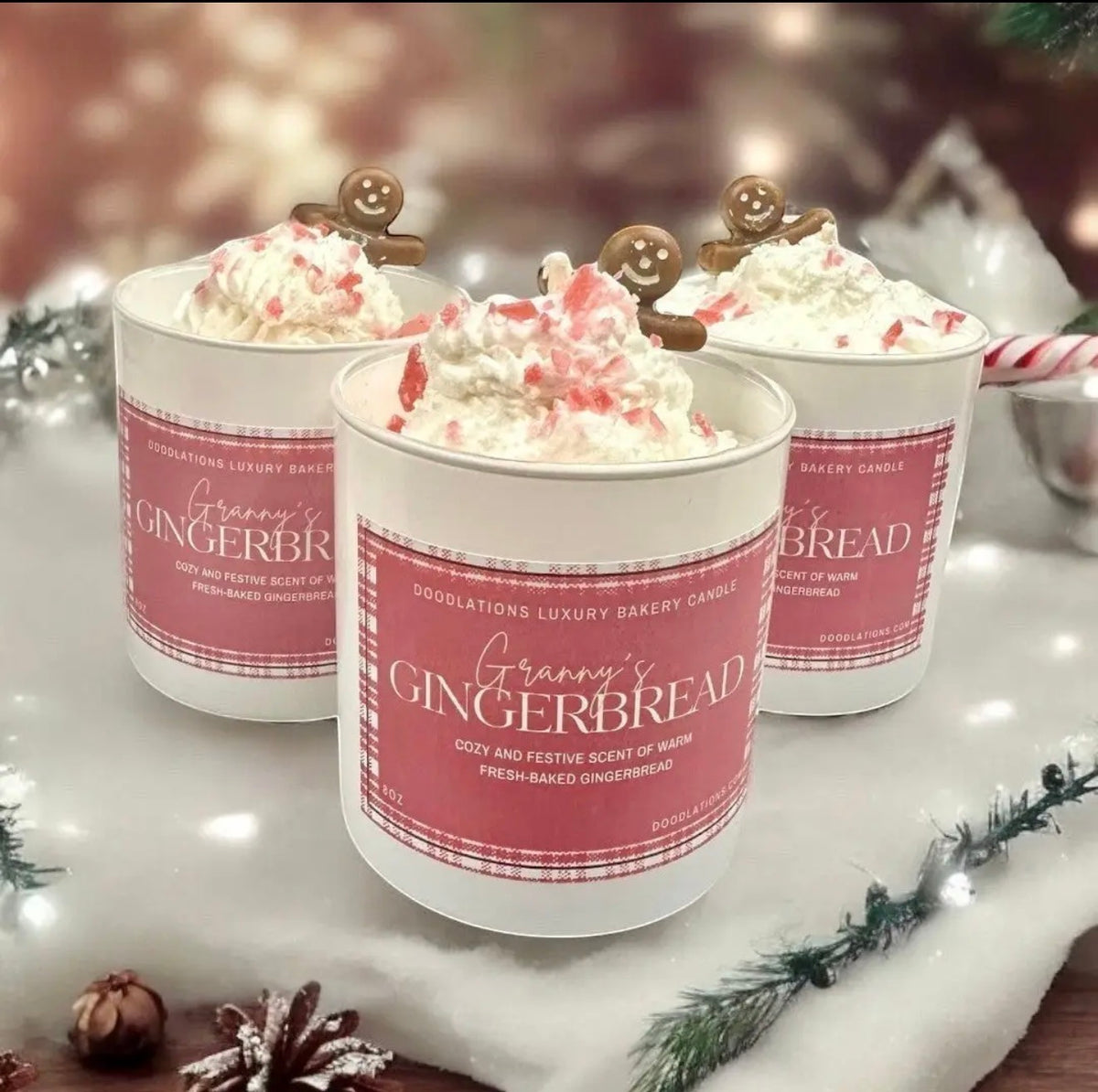 Doodlations Luxury Candle | Christmas
Gingerbread
