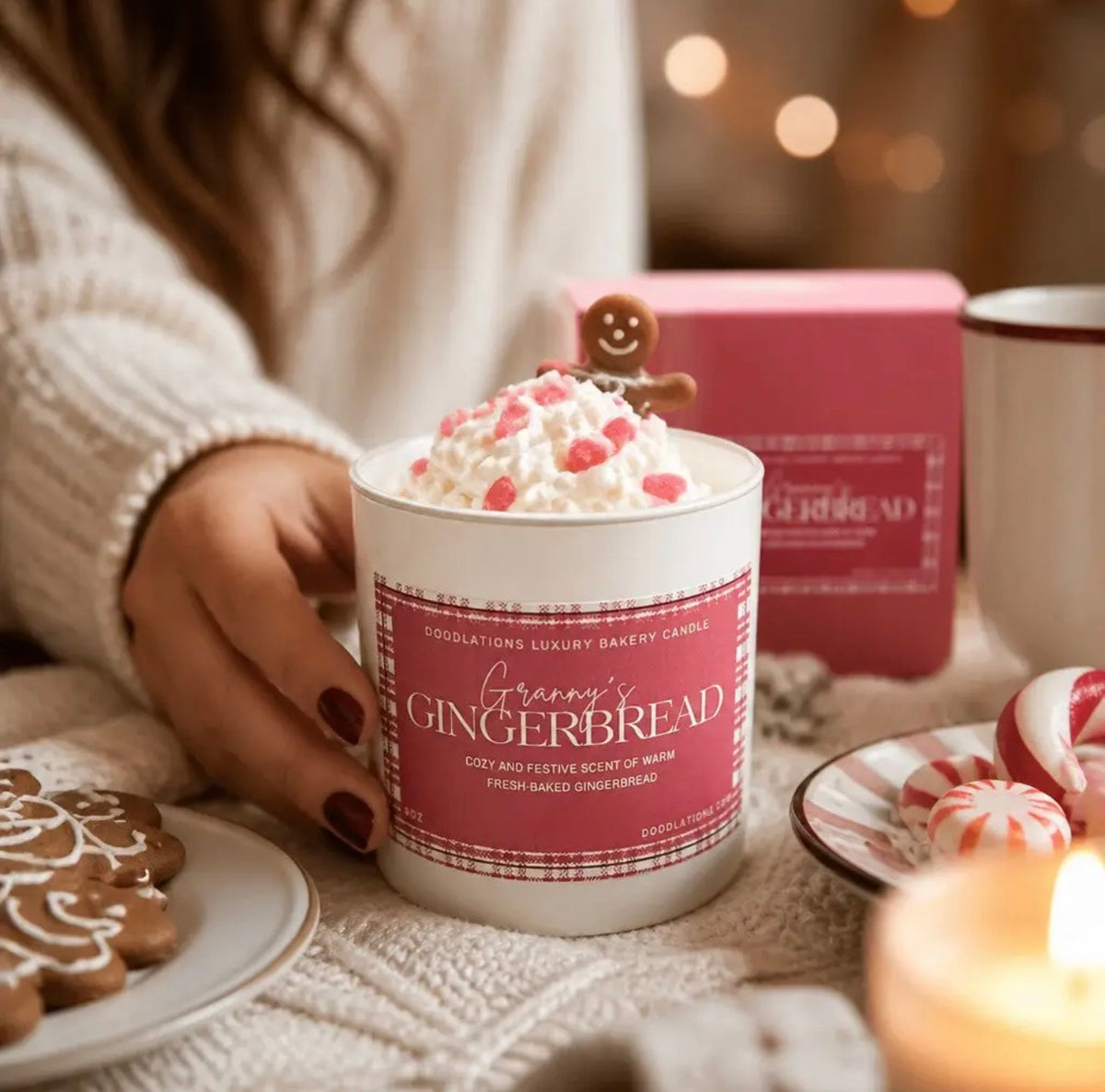 Doodlations Luxury Candle | Christmas
Gingerbread