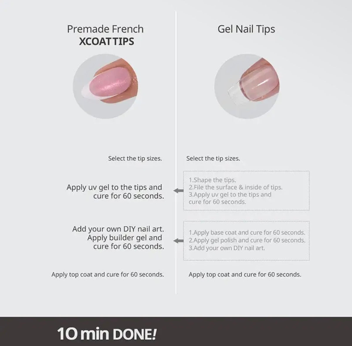 French Tip Press on Nails