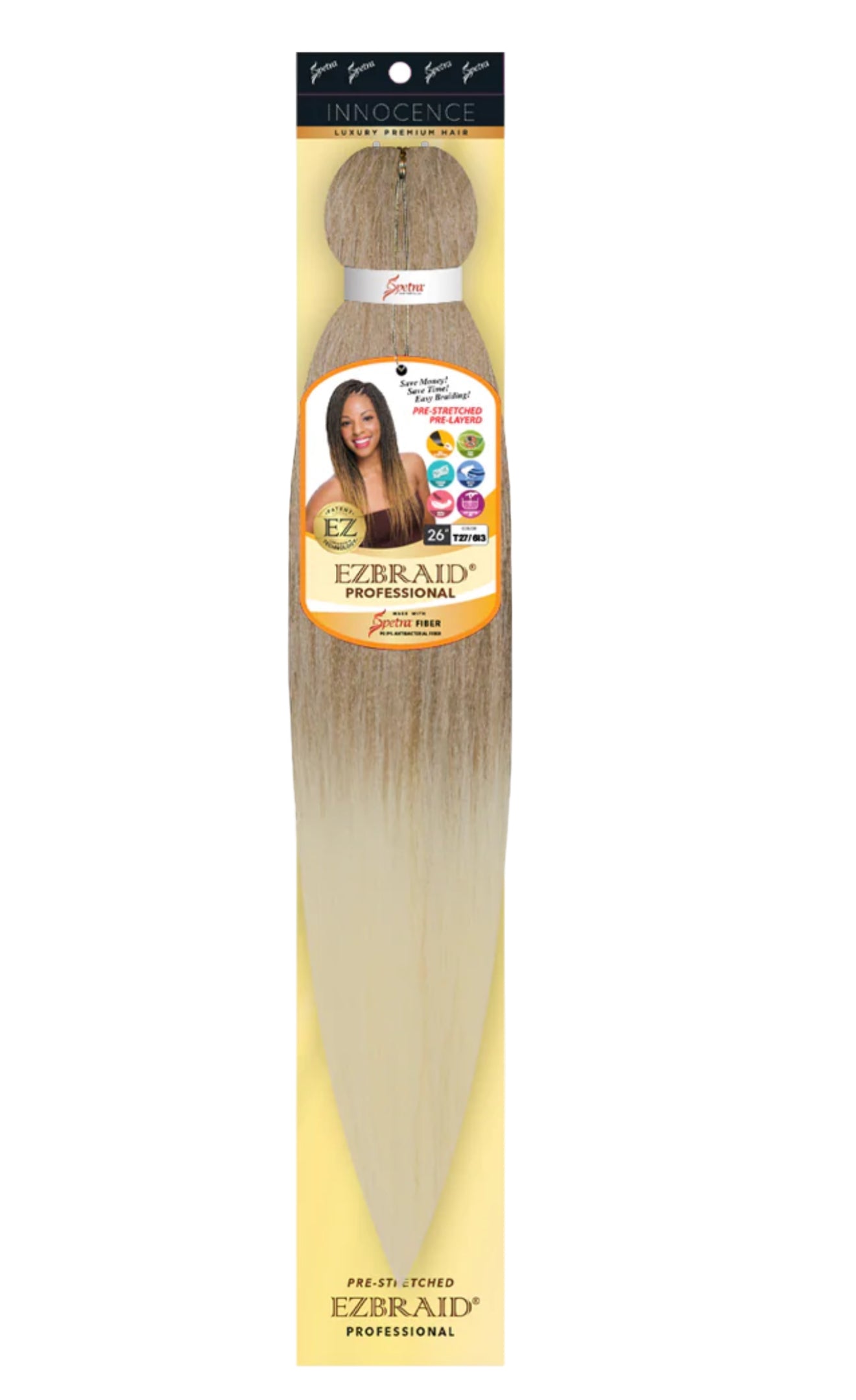 100% Spetra Antibacterial Fiber Braiding Hair EZBraid - Multi