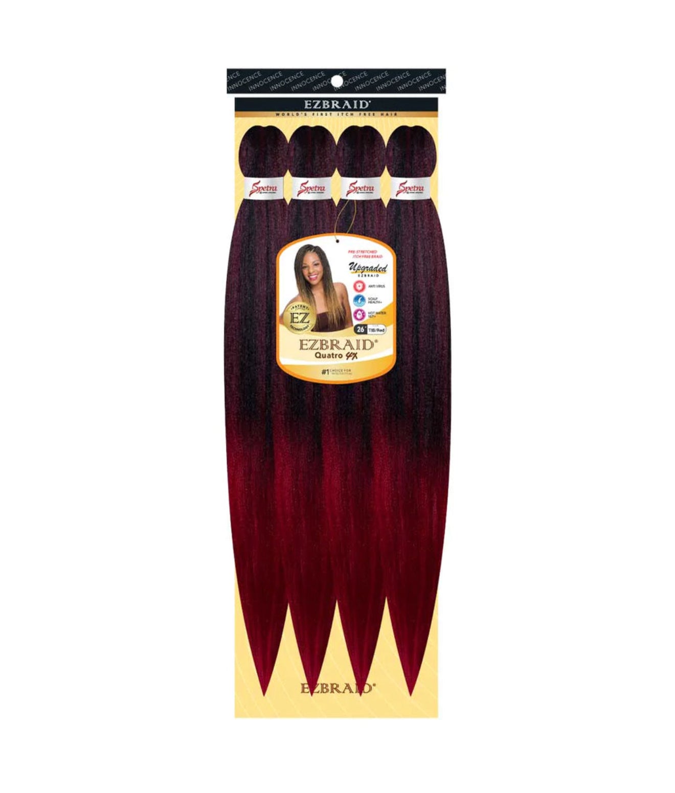 100% Spetra Antibacterial Fiber Braiding Hair EZBraid - Multi