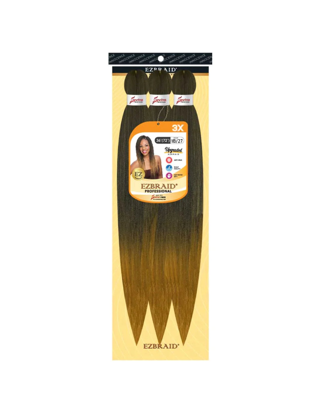 100% Spetra Antibacterial Fiber Braiding Hair EZBraid - Multi