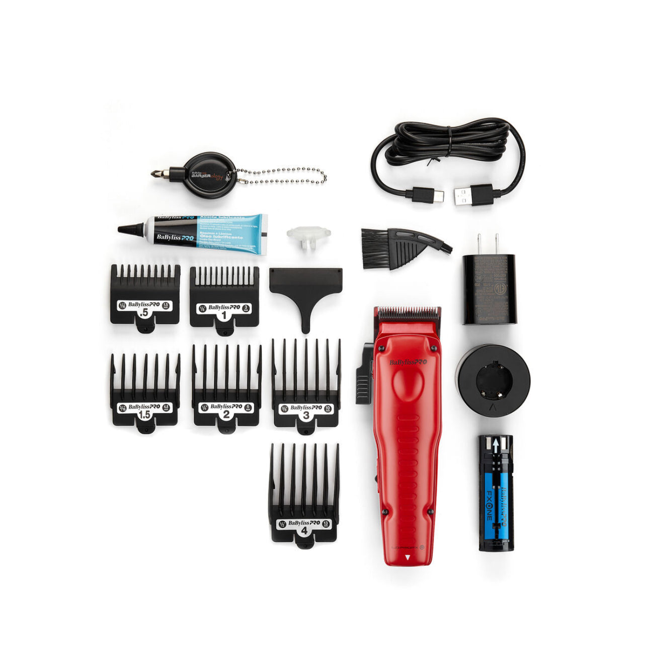 BaBylissPRO® FXONE™ Lo-ProFX Limited Edition Matte Red Clipper (Red)