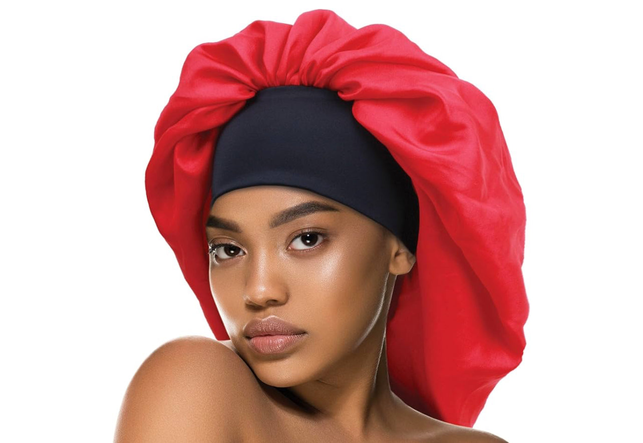 DONNA Wide Edge Satin Bonnet - Super Jumbo