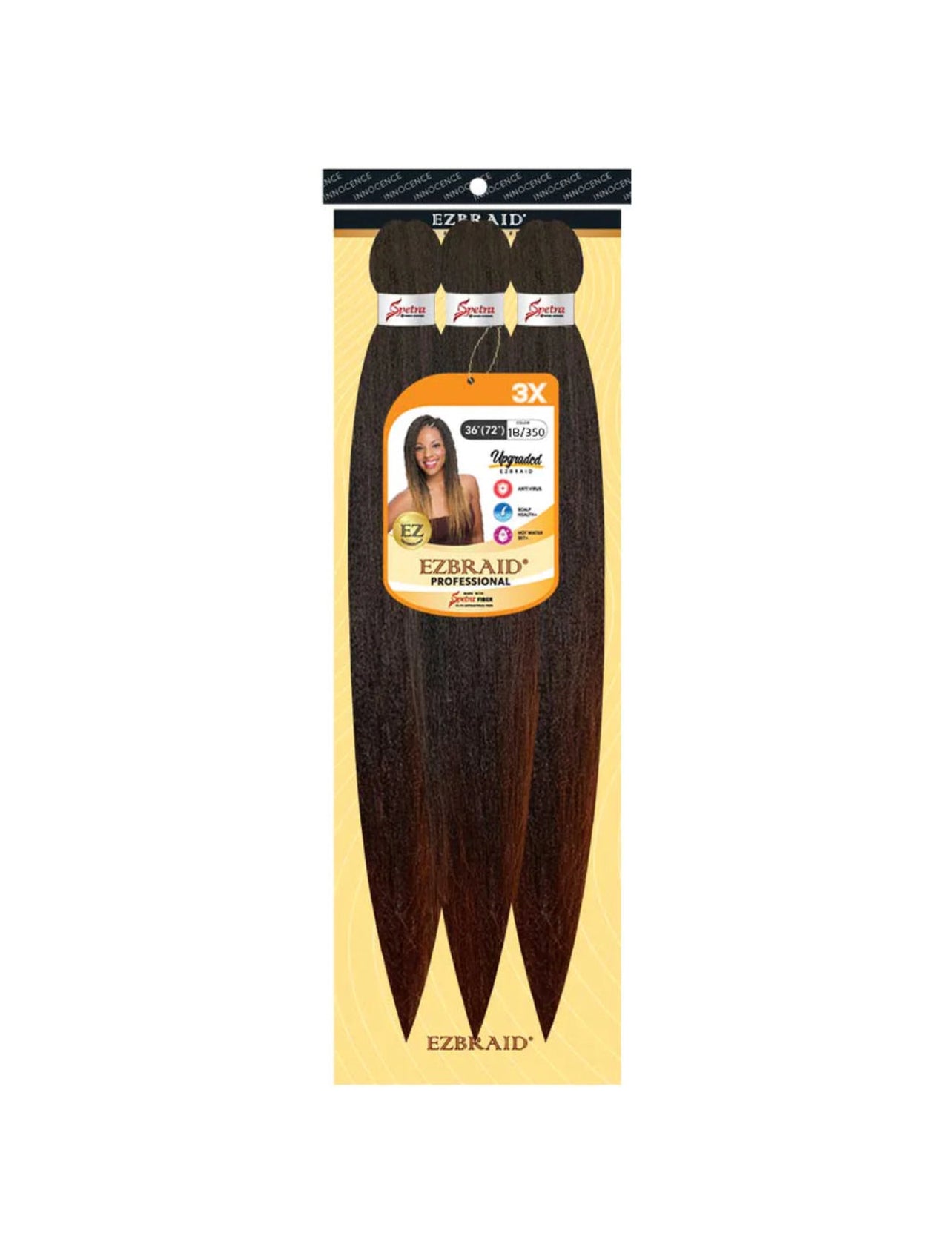 100% Spetra Antibacterial Fiber Braiding Hair EZBraid - Multi