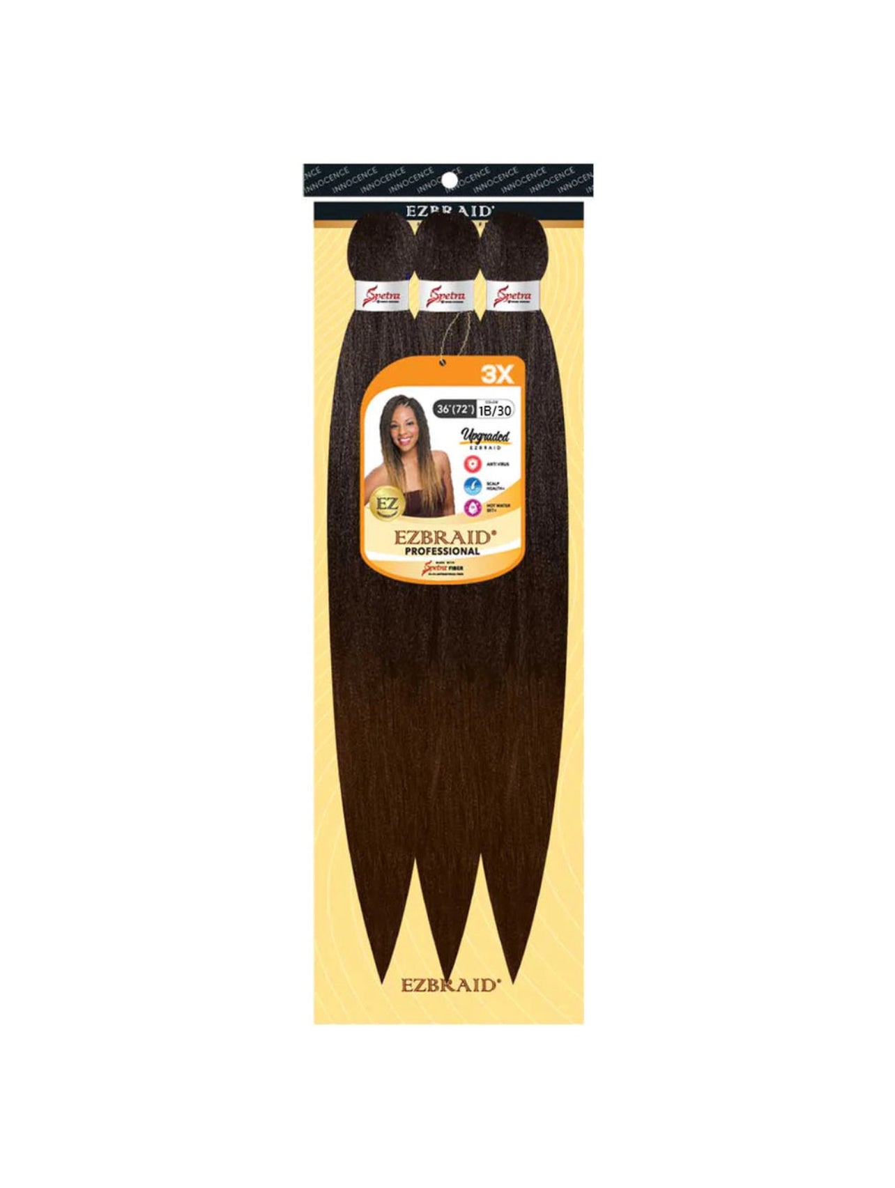 100% Spetra Antibacterial Fiber Braiding Hair EZBraid - Multi