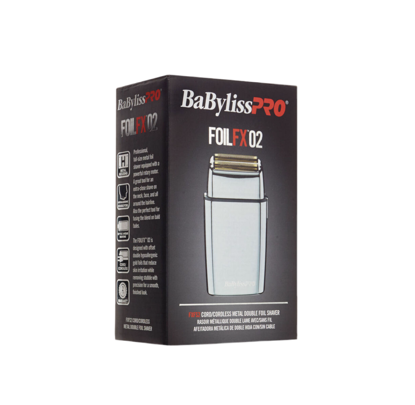 FOILFX02 Cordless Gold Metal Double Foil Shaver