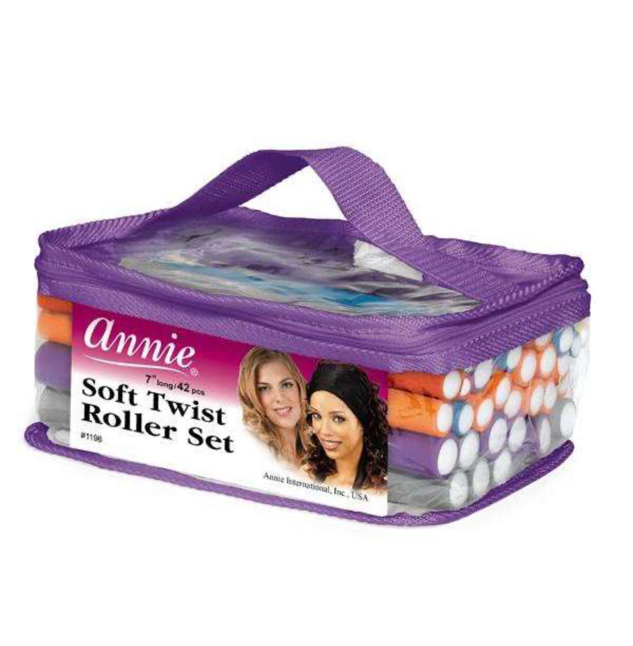 Annie 7” Soft Twist Rollers Set (42pcs)