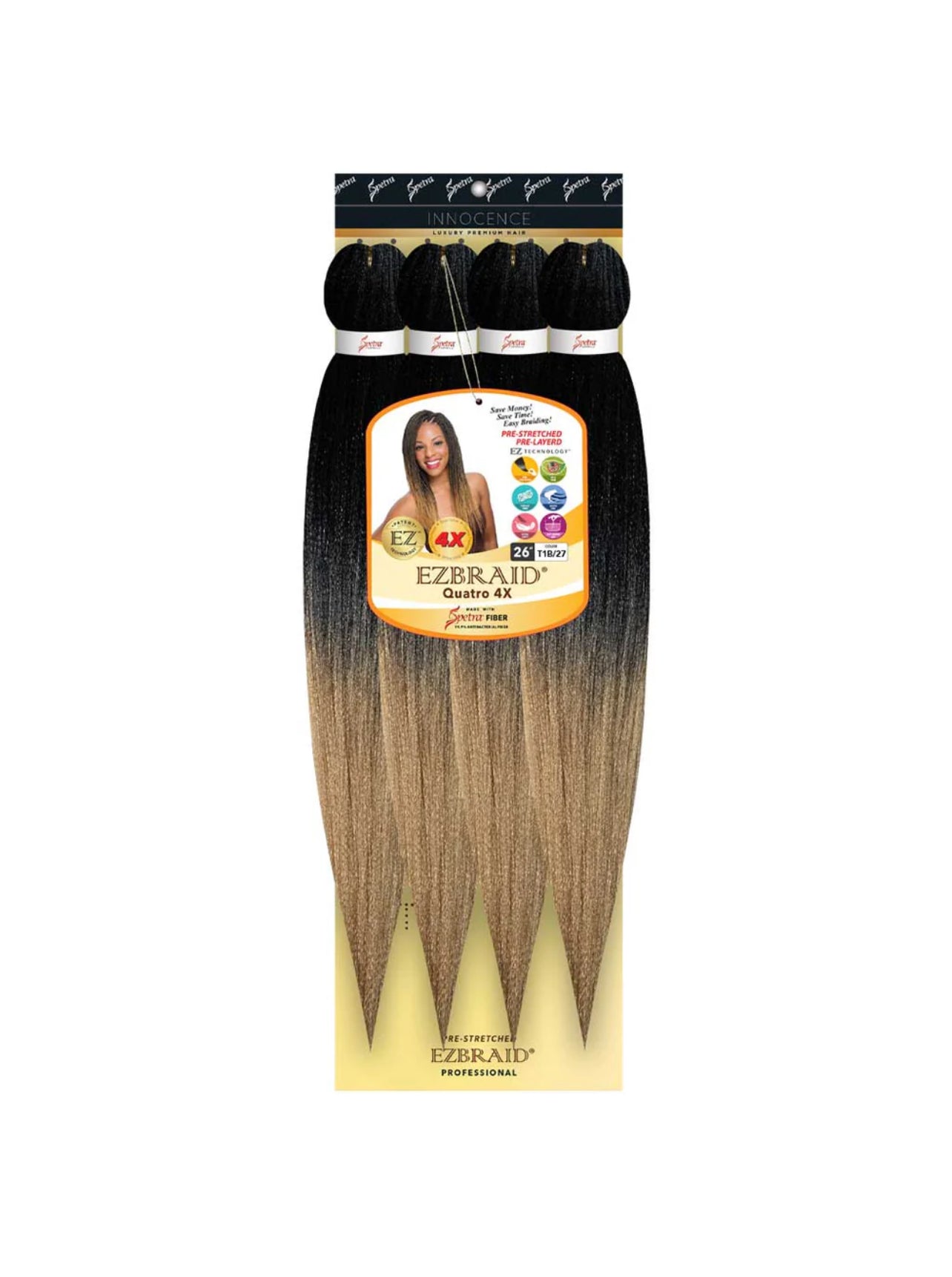 100% Spetra Antibacterial Fiber Braiding Hair EZBraid - Multi