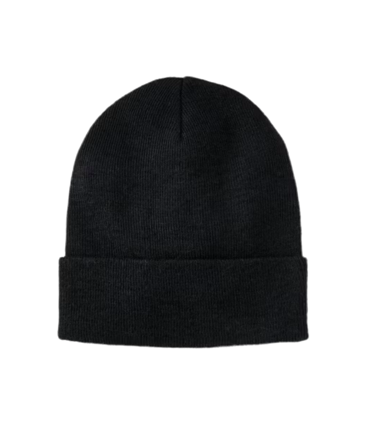 Unisex Cuffed Beanie Hat - Black