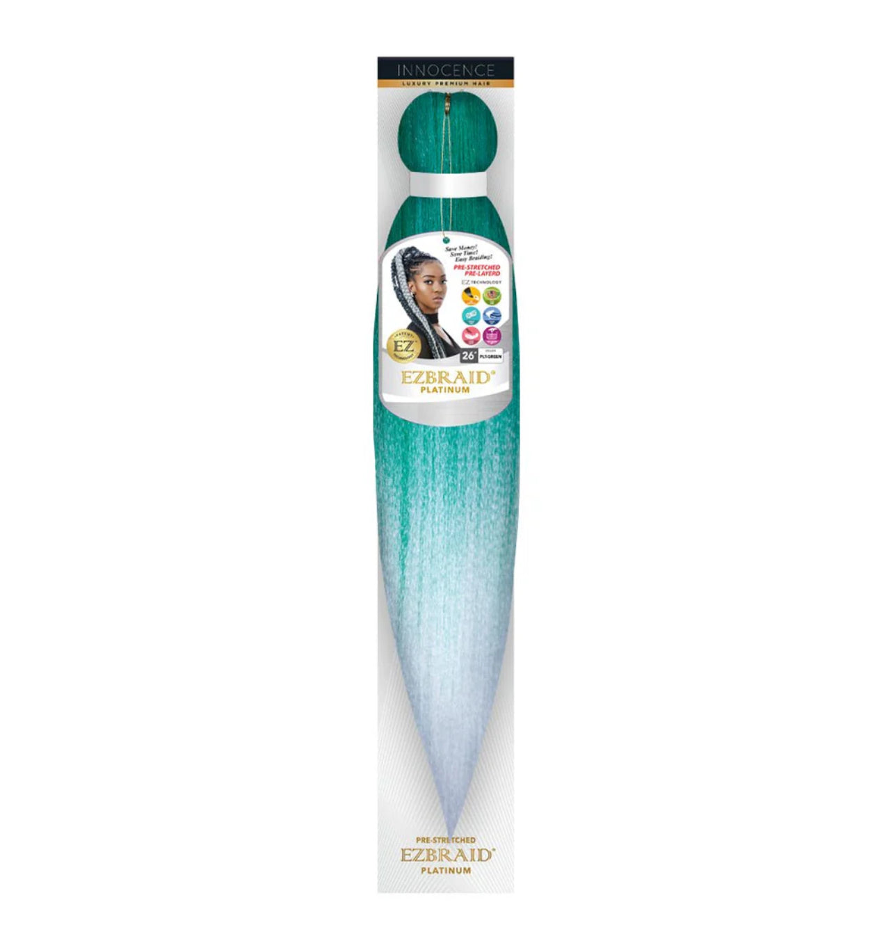 100% Spetra Antibacterial Fiber Braiding Hair EZBRAID Platinum 26" - Single