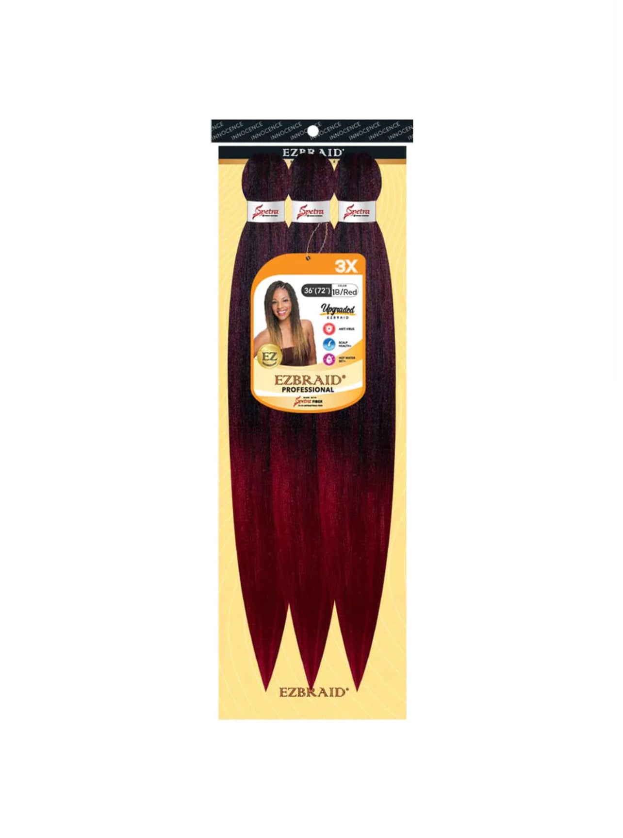 100% Spetra Antibacterial Fiber Braiding Hair EZ-Braid - Multi