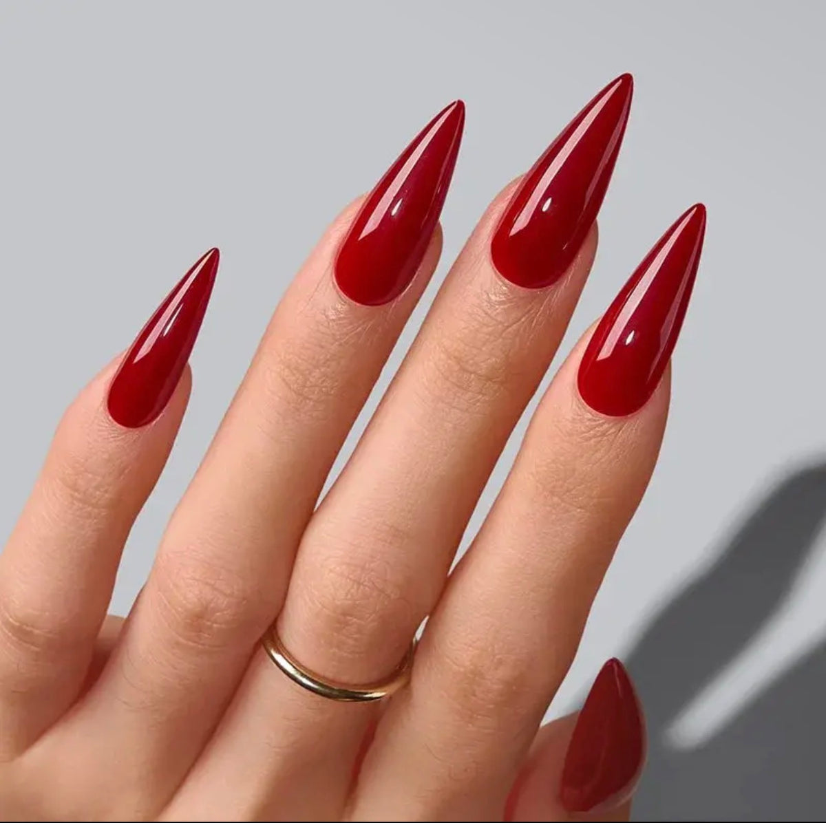 Softcoattips™ Red Collection - Long Stiletto Nails