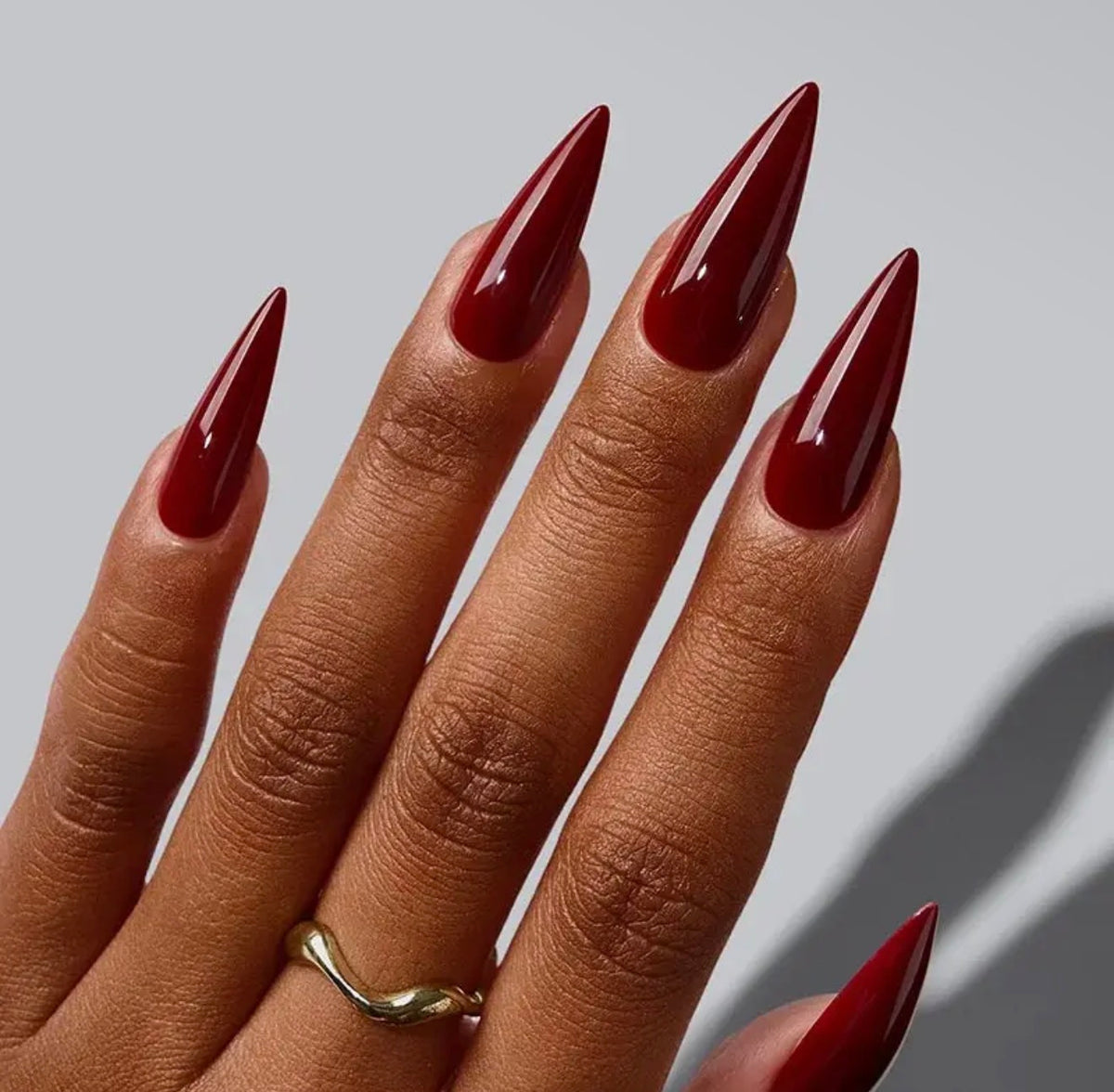 Softcoattips™ Red Collection - Long Stiletto Nails