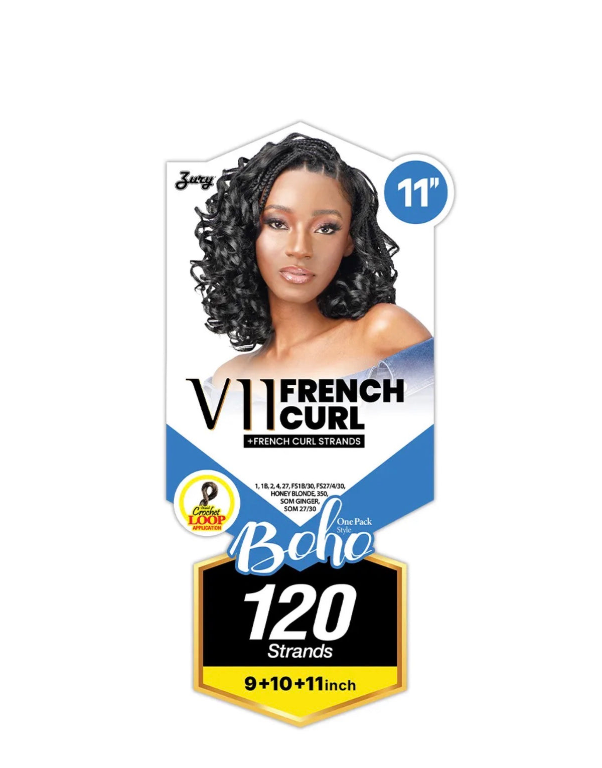 V11 French Curl 9″10″11“