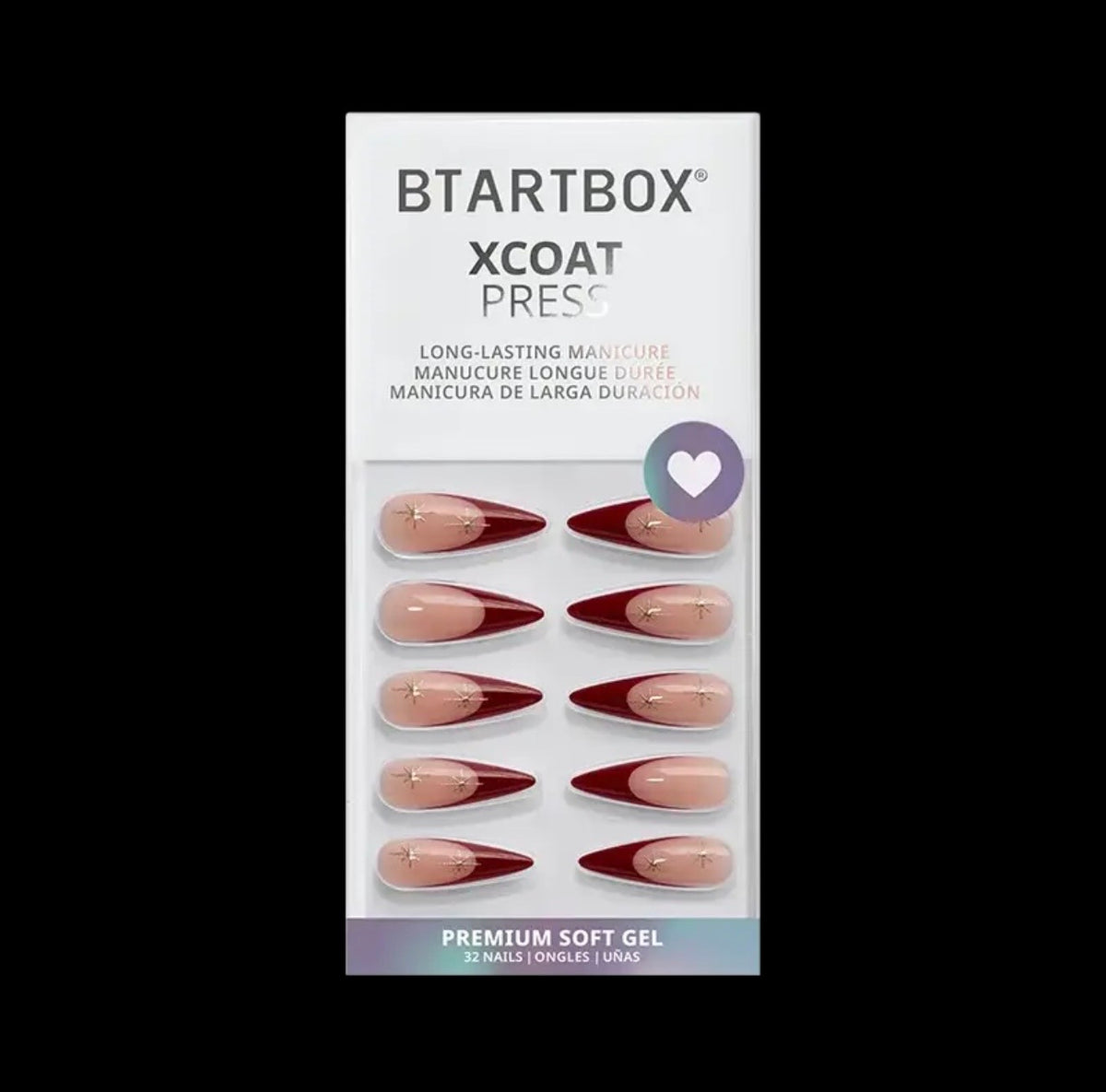Red French Tip Press On Nails