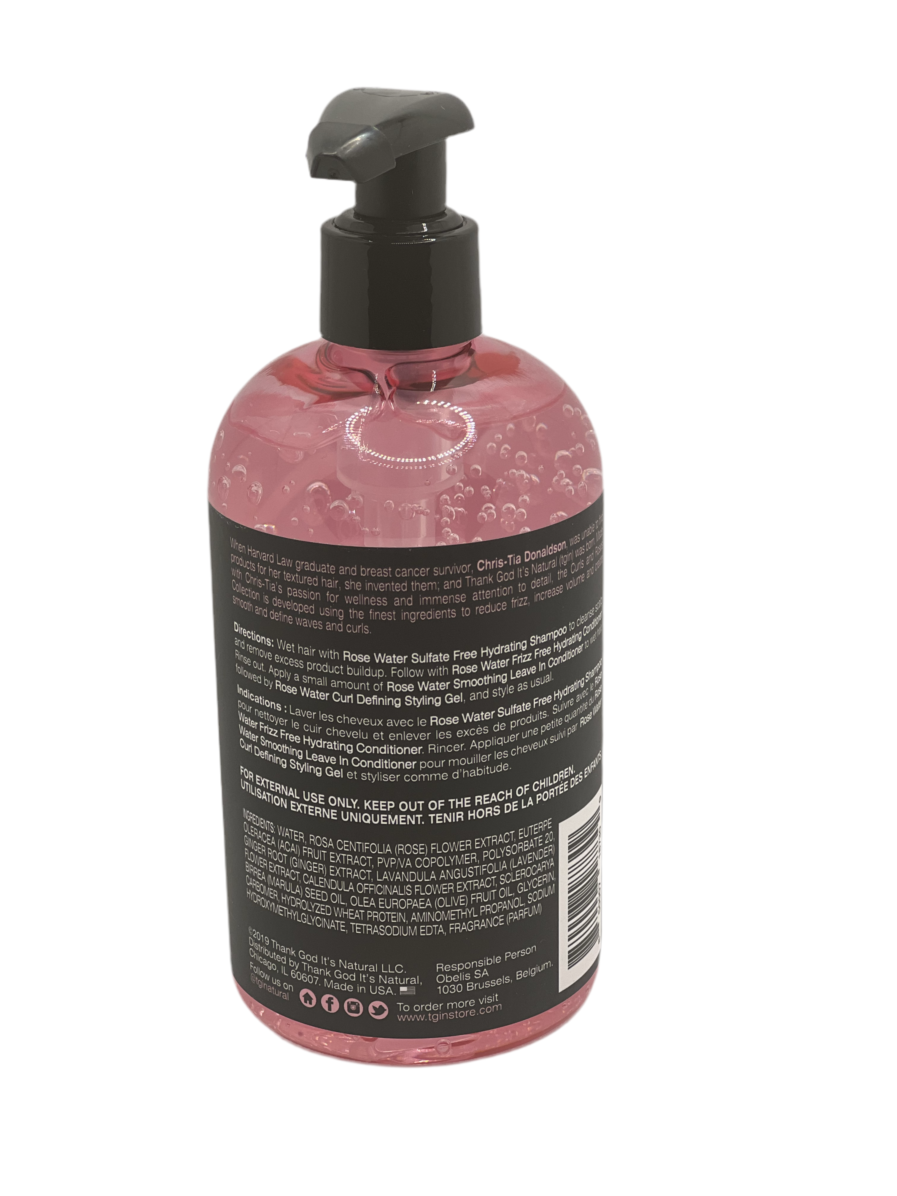 Rose Water Curl Defining Styling Gel