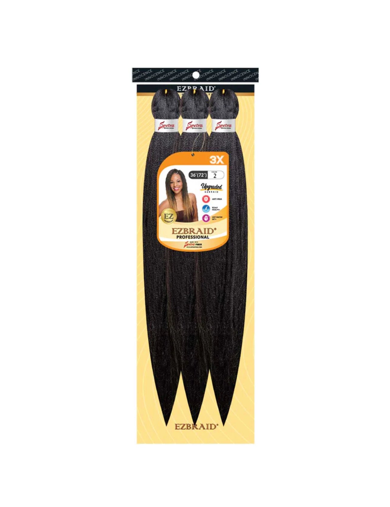 100% Spetra Antibacterial Fiber Braiding Hair EZ-Braid - Multi