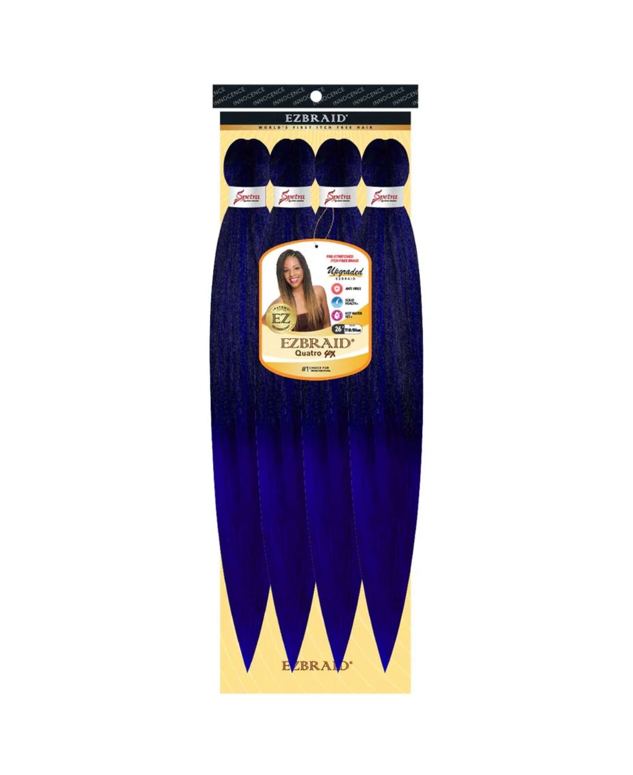 100% Spetra Antibacterial Fiber Braiding Hair EZ-Braid - Multi