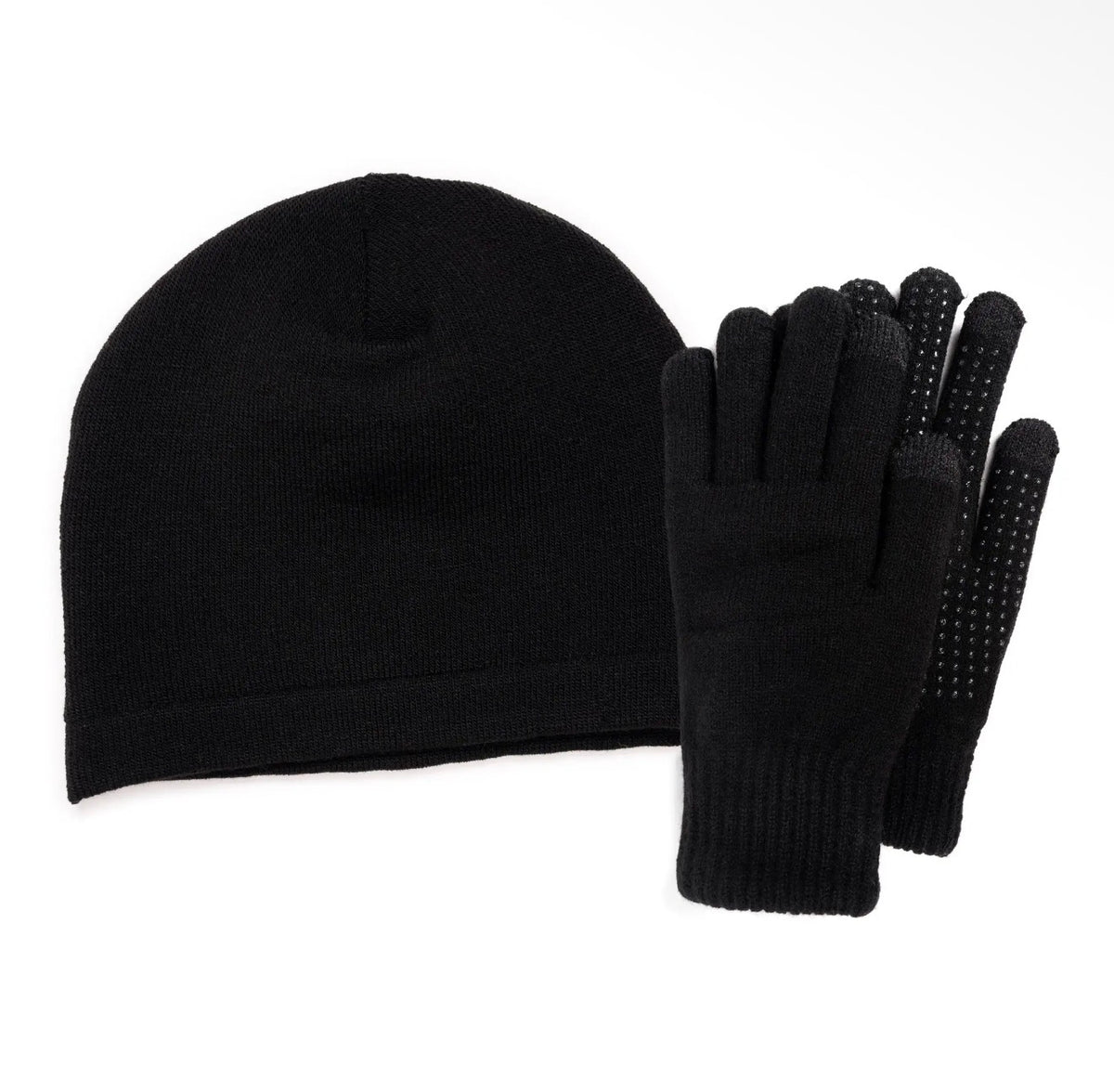 Quietwear Men's Heat Retainer Beanie and Gloves Set