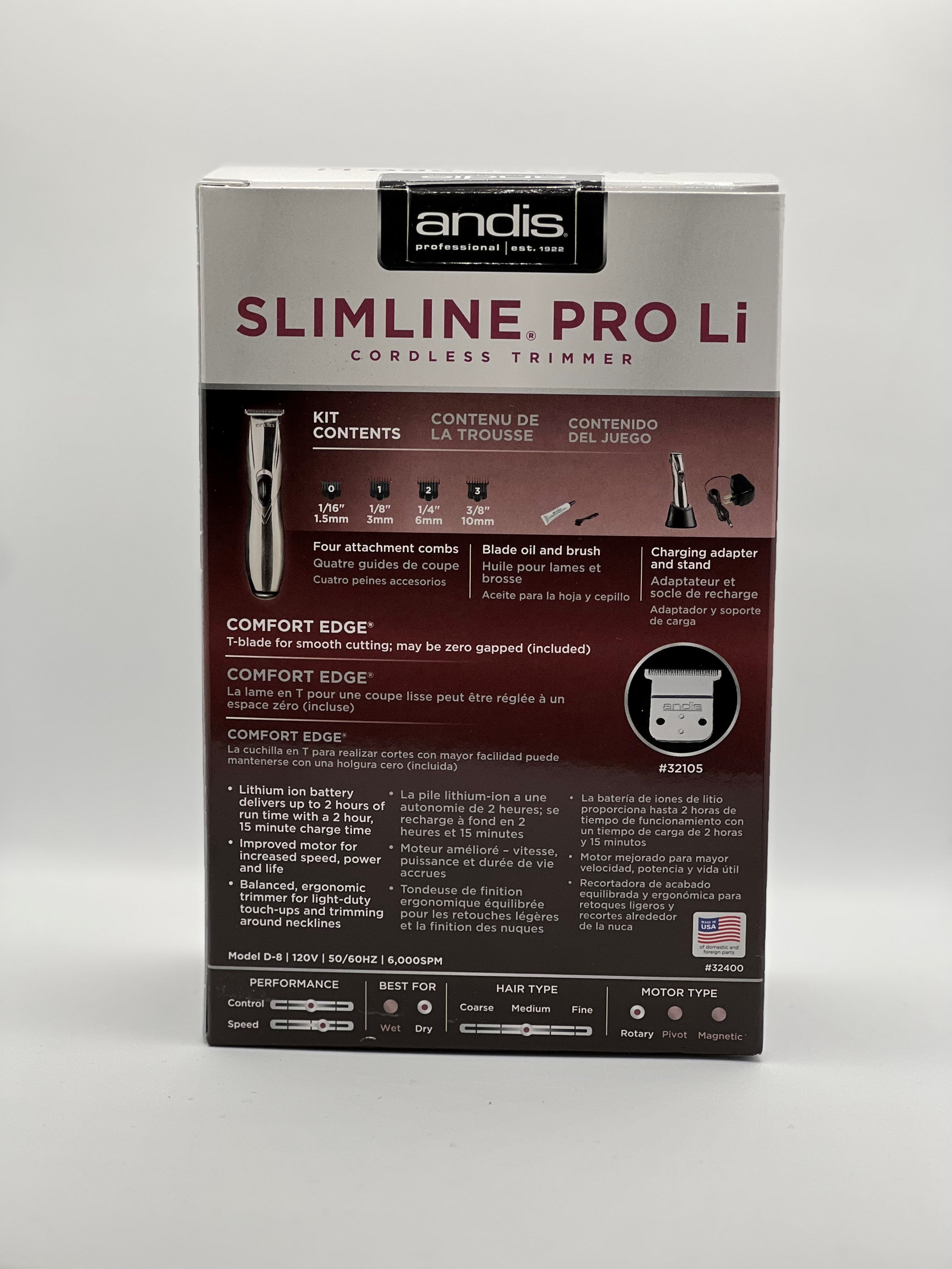 Slimline Pro Li Silver Cordless Trimmer