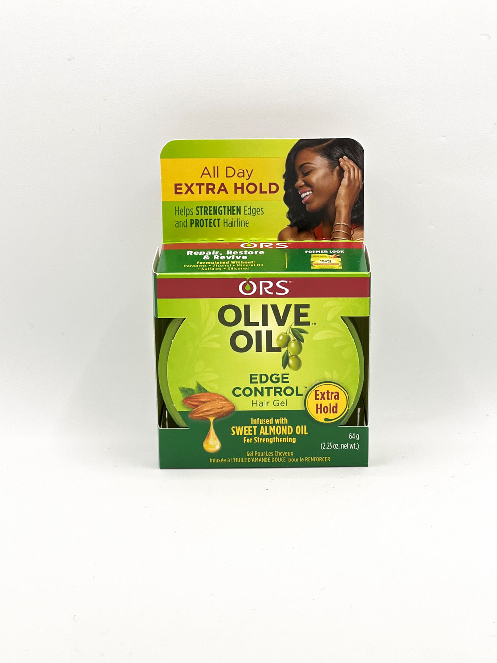 Edge Control Sweet Almond Oil Hair Gel (2.2 oz)