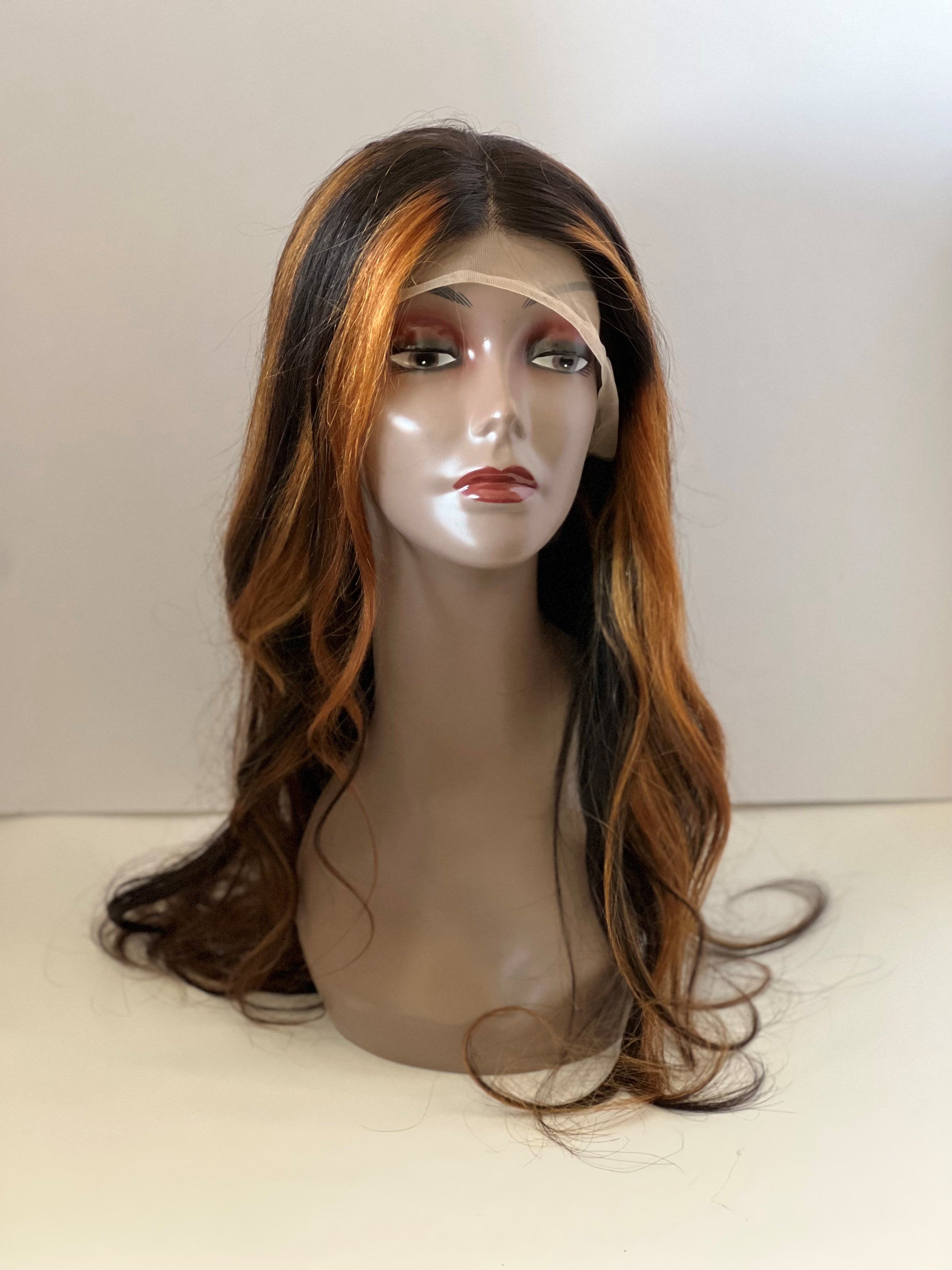 Glueless HD Full Lace Frontal Human Hair Wig - 22in