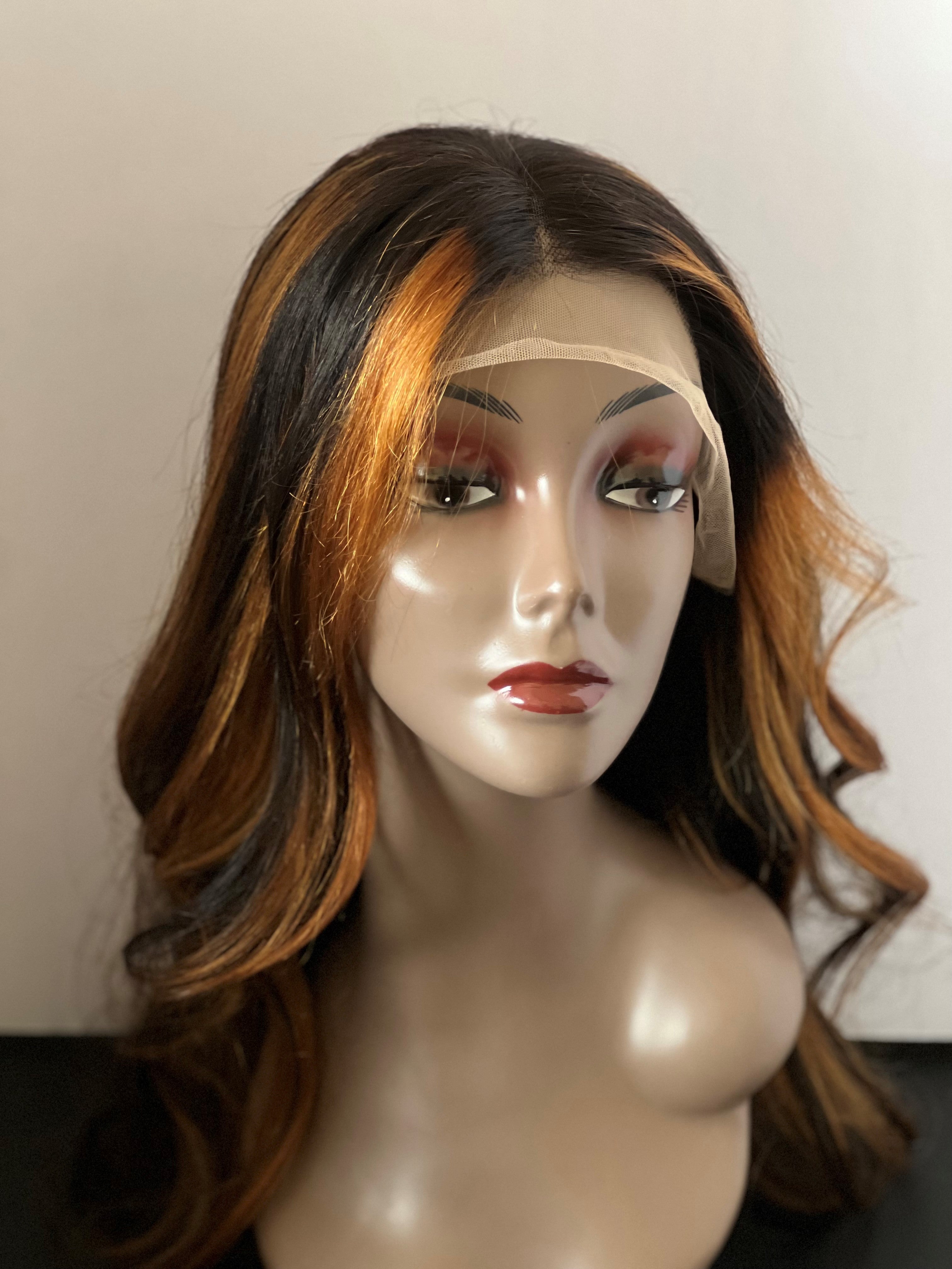 Glueless HD Full Lace Frontal Human Hair Wig - 22in