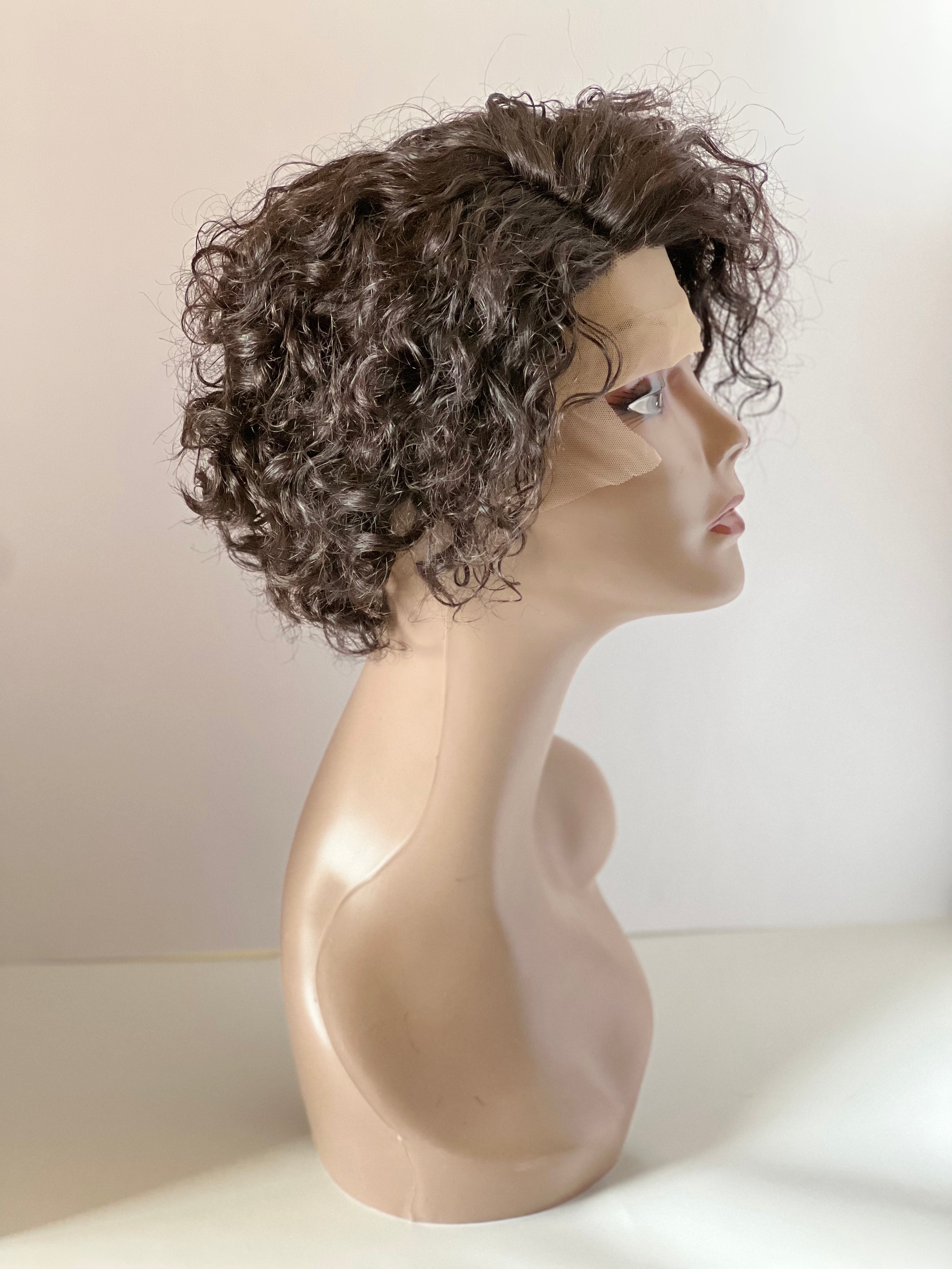 Glueless Raw Human Hair Wig - Pixie 10in